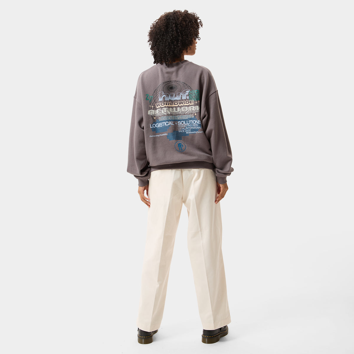 HUF (ハフ) Worldwide JP /SWEATSHIRTS（スウェットシャツ）/ WORLDWIDE NETWORK CREW商品 / DARK EARTH