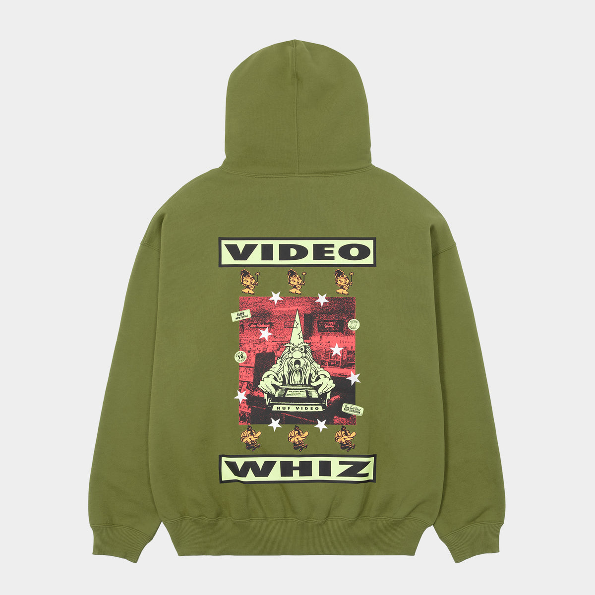 HUF (ハフ) Worldwide JP /HOODIES（パーカー）/ VIDEO GENIE HOODIE商品 / OLIVE