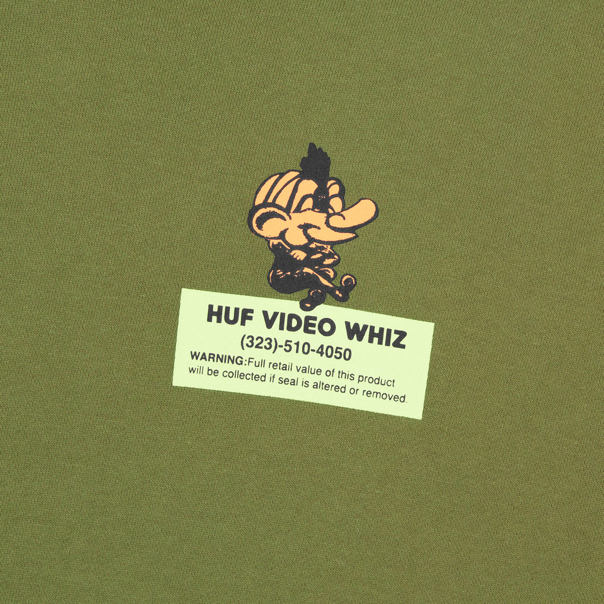 HUF (ハフ) Worldwide JP /HOODIES（パーカー）/ VIDEO GENIE HOODIE商品 / OLIVE