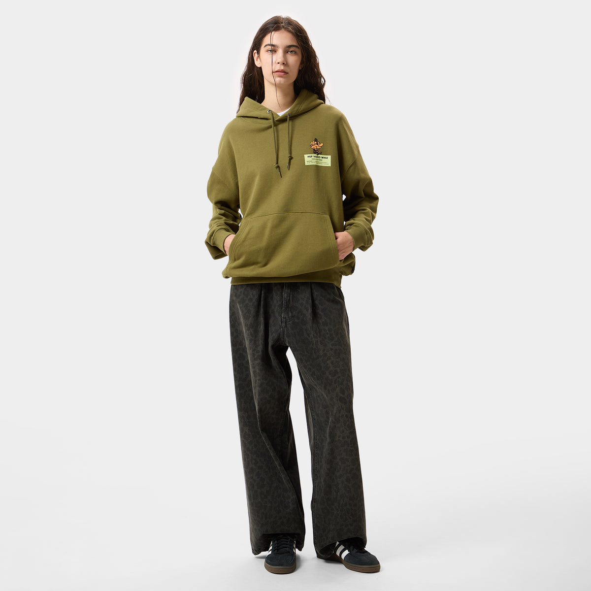 HUF (ハフ) Worldwide JP /HOODIES（パーカー）/ VIDEO GENIE HOODIE商品 / OLIVE