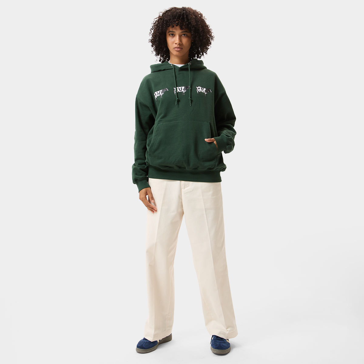 HUF (ハフ) Worldwide JP /HOODIES（パーカー）/ MOO HOODIE商品 / FOREST GREEN