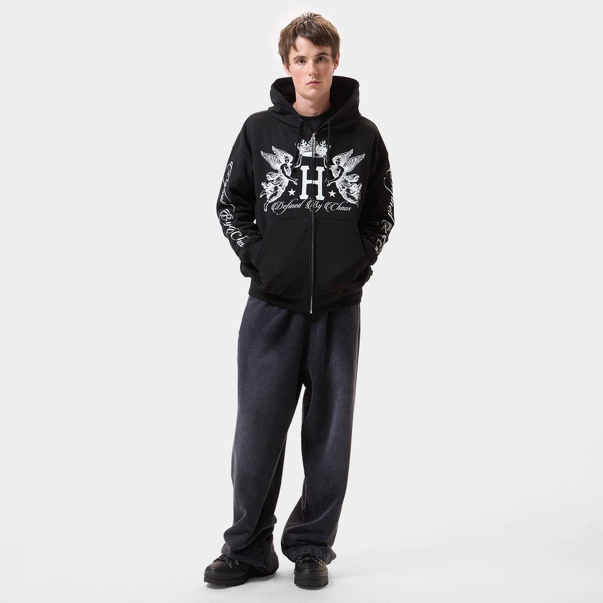 HUF (ハフ) Worldwide JP /HOODIES（パーカー）/ ROYALTY FULL ZIP HOODIE商品 / ASH GREY