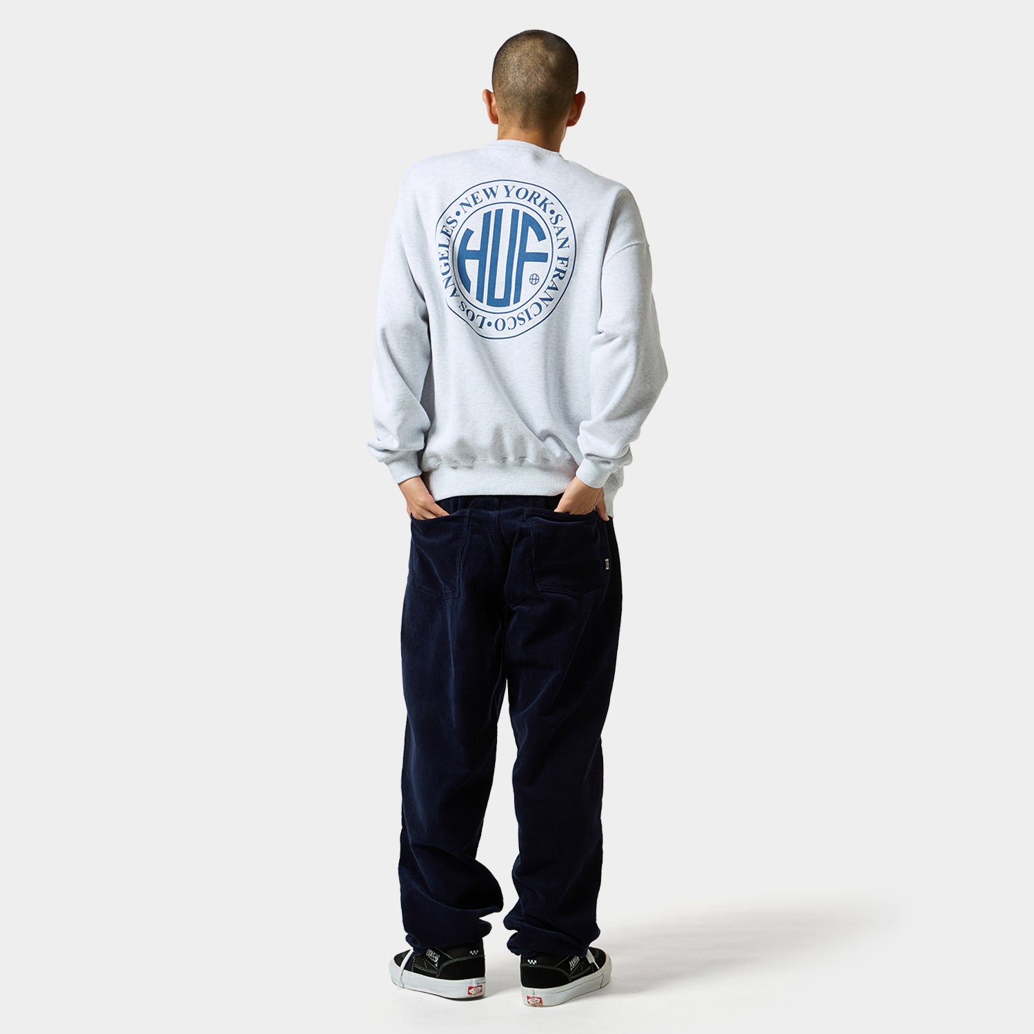 HUF (ハフ) Worldwide JP /SWEATSHIRTS（スウェットシャツ）/ REGIONAL CREWNECK商品 / BLACK