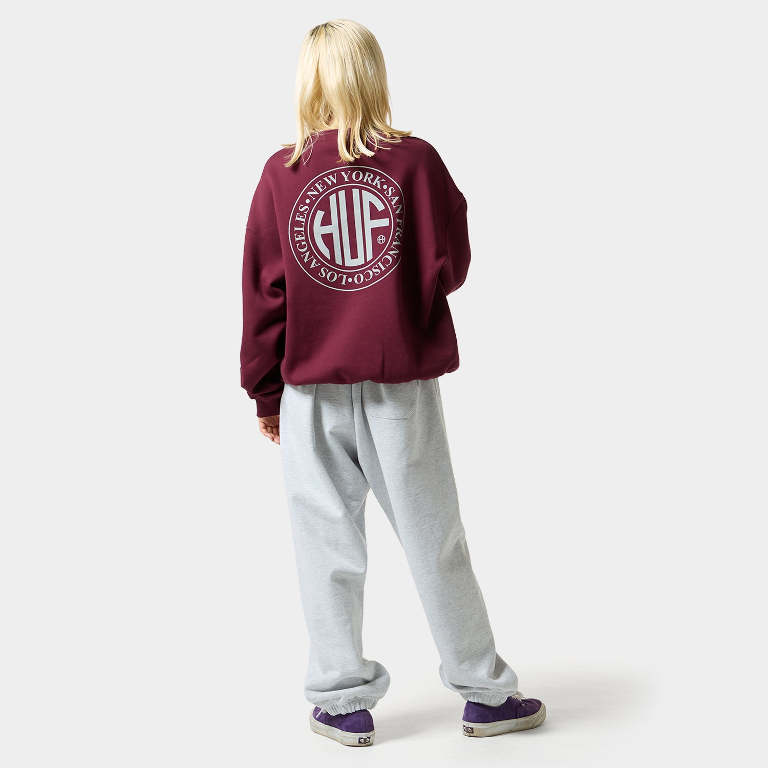 HUF (ハフ) Worldwide JP /SWEATSHIRTS（スウェットシャツ）/ REGIONAL CREWNECK商品 / BLACK