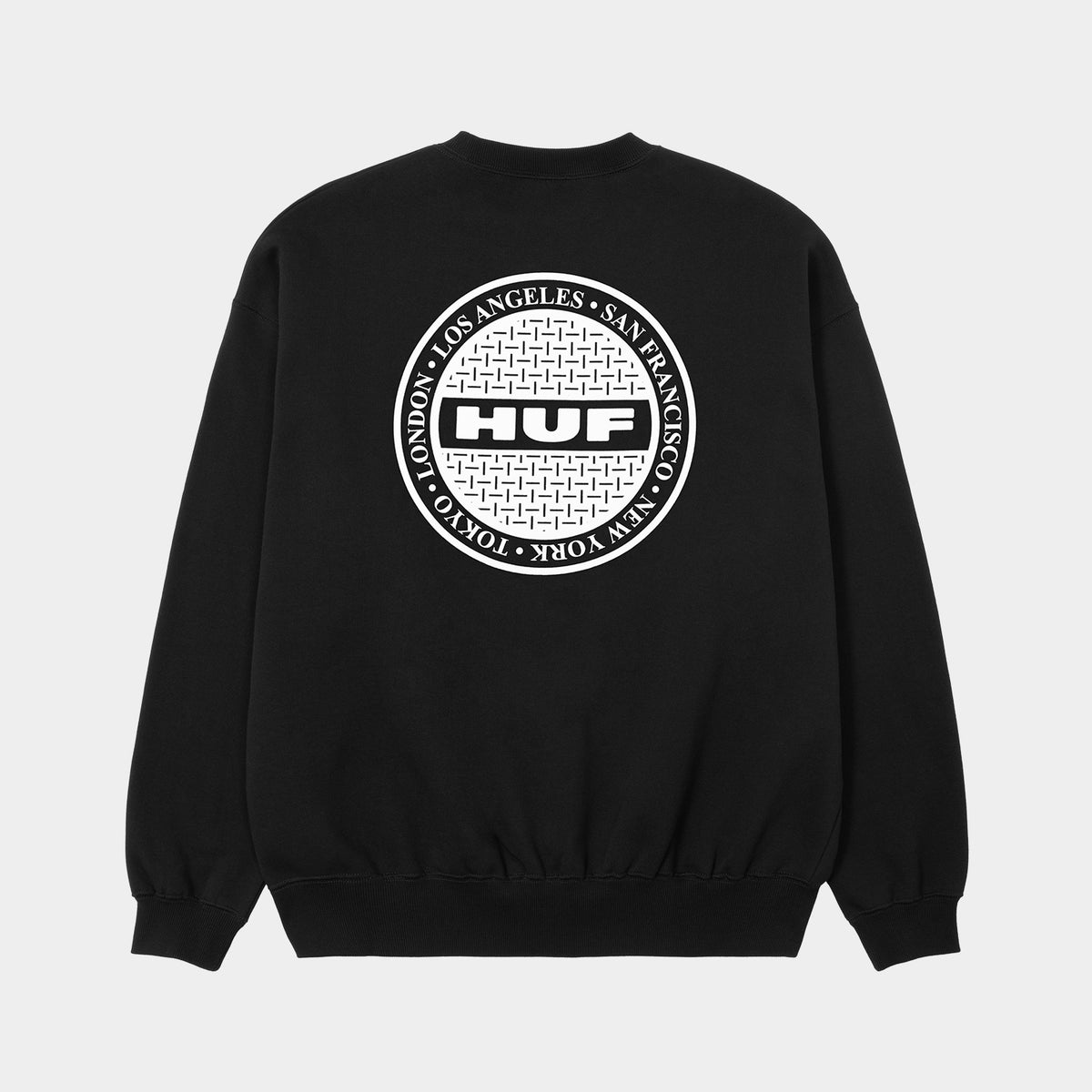 HUF (ハフ) Worldwide JP /SWEATSHIRTS（スウェットシャツ）/ MANHOLE CREWNECK商品 / ASH GREY