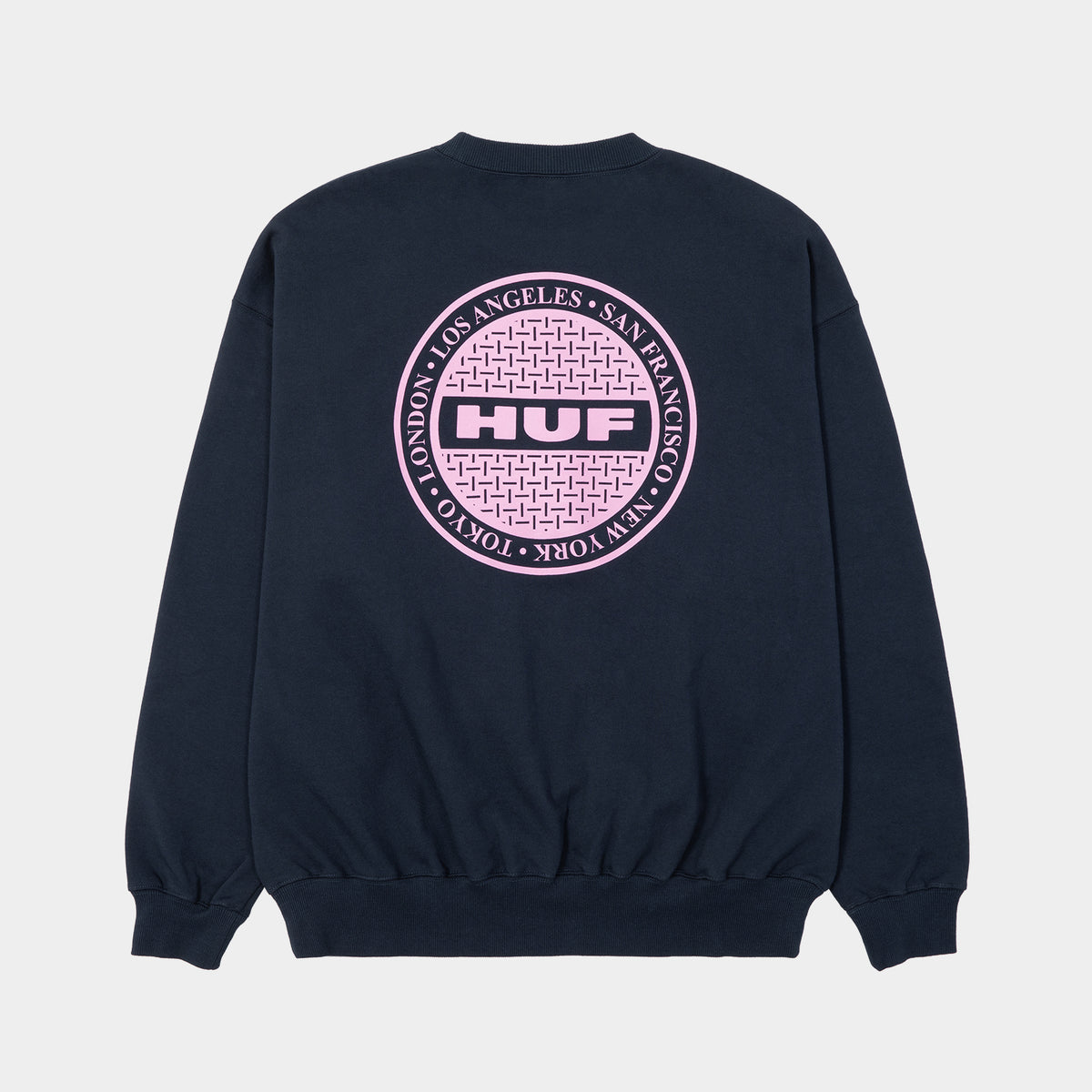 HUF (ハフ) Worldwide JP /SWEATSHIRTS（スウェットシャツ）/ MANHOLE CREWNECK商品 / ASH GREY