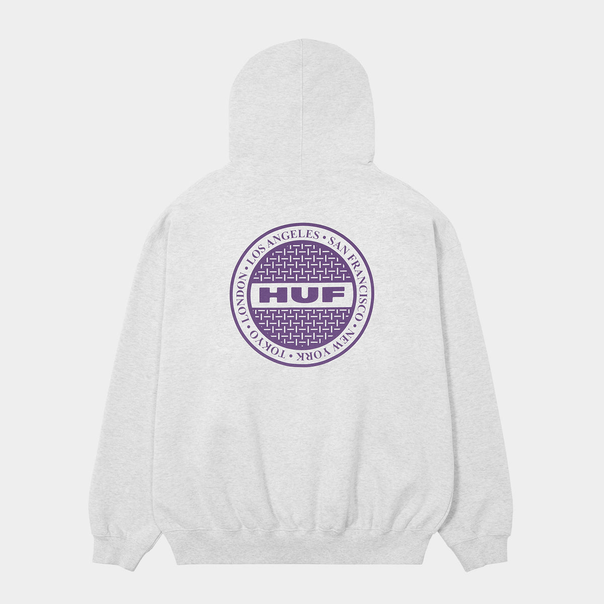 HUF (ハフ) Worldwide JP / HOODIES（パーカー） / MANHOLE FULL ZIP HOODIE商品 / ASH GREY