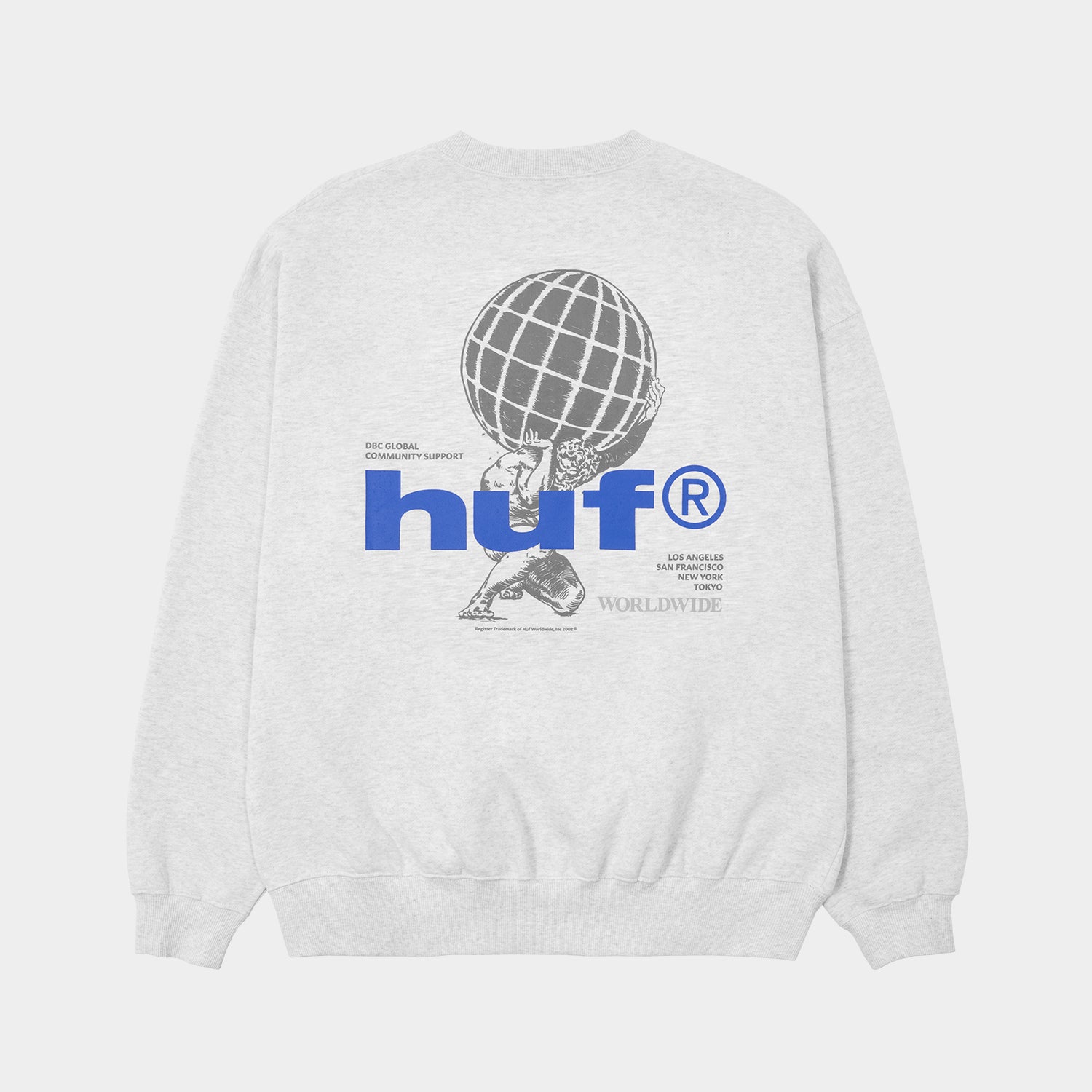 HUF (ハフ) Worldwide JP / SWEATSHIRTS（スウェットシャツ） / COMMUNITY SUPPORT CREW商品 / ASH GREY
