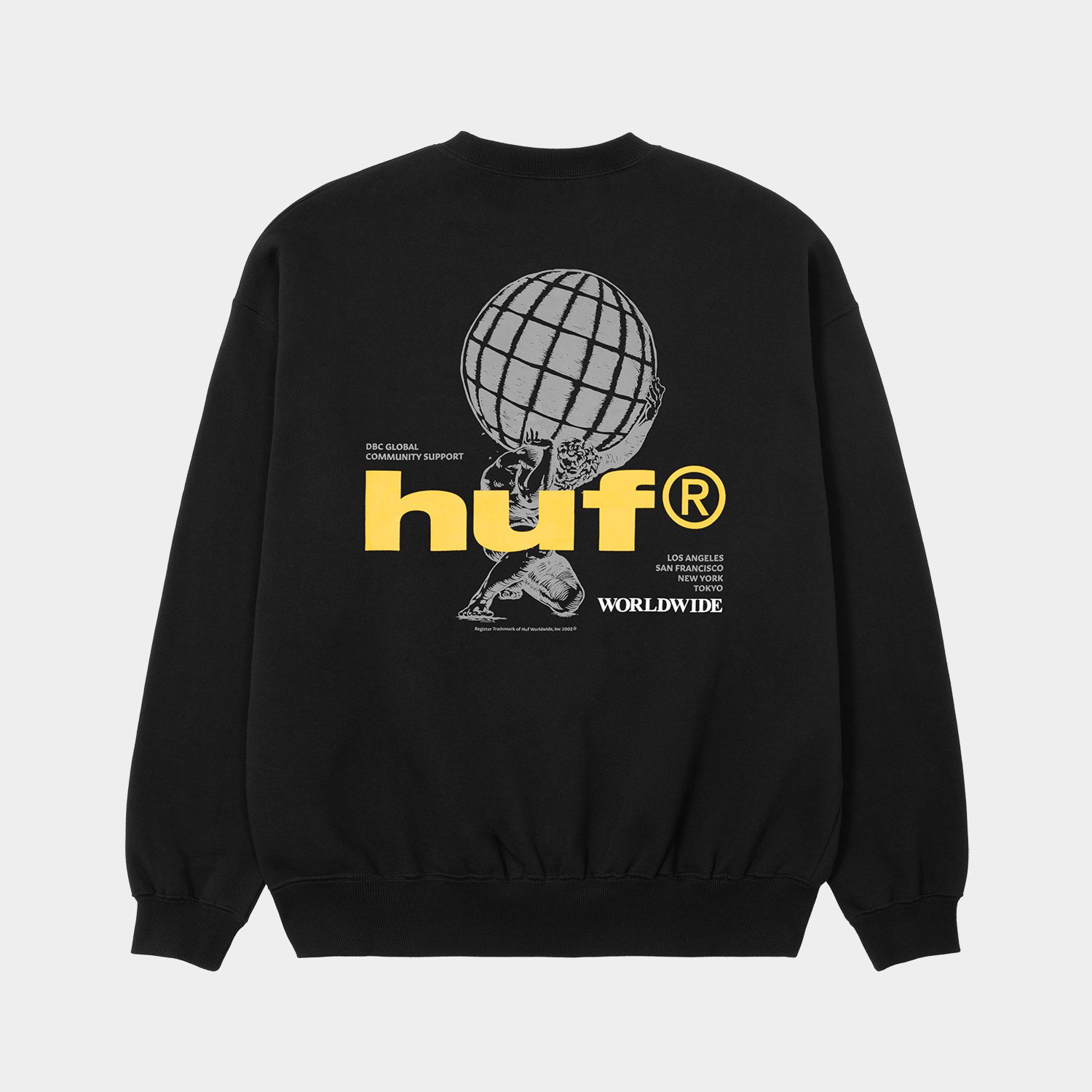 HUF (ハフ) Worldwide JP / SWEATSHIRTS（スウェットシャツ） / COMMUNITY SUPPORT CREW商品 / BLACK