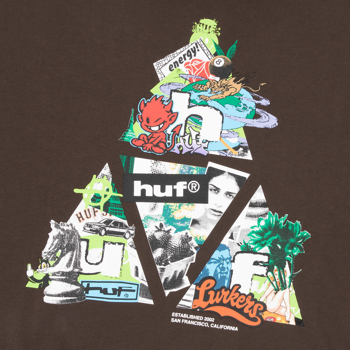 HUF (ハフ) Worldwide JP /HOODIES（パーカー）/ ENERGY TT HOODIE商品 / BROWN
