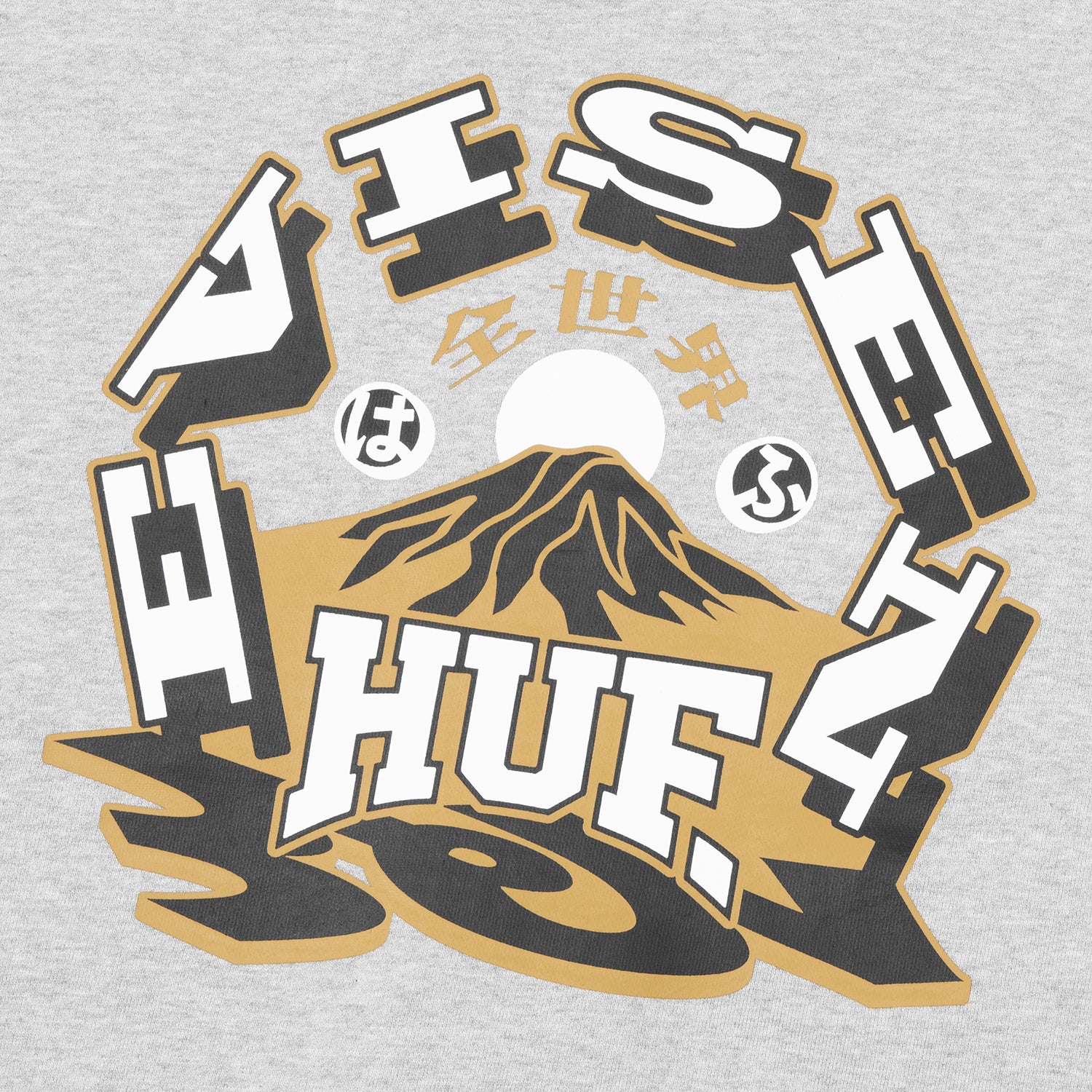 HUF (ハフ) Worldwide JP /HOODIES（パーカー）/ HUF X EVISEN HUFUJI ZIP HOODIE商品 / BLACK