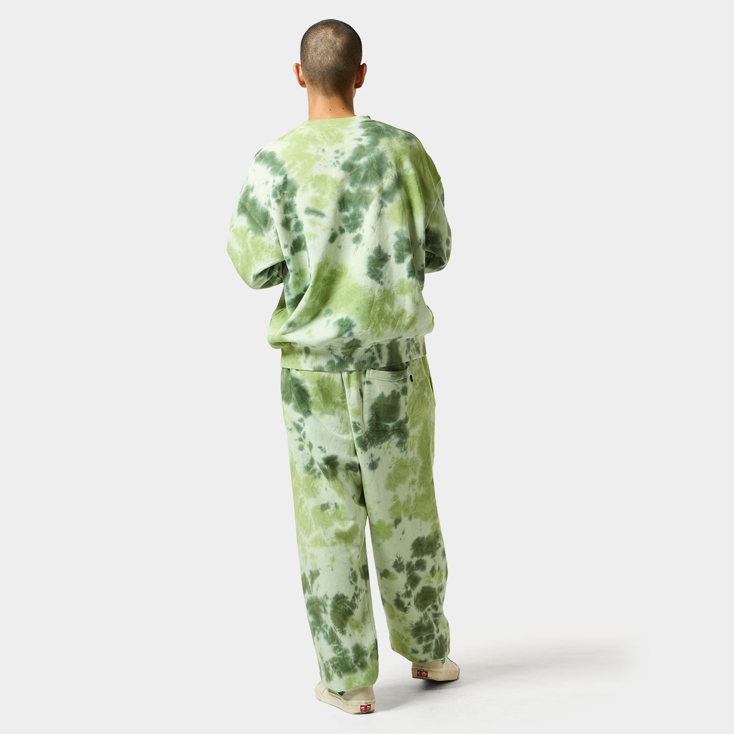 HUF (ハフ) Worldwide JP /PANTS（パンツ）/ TIE DYE 89 LOGO FLEECE PANT商品 / GREEN