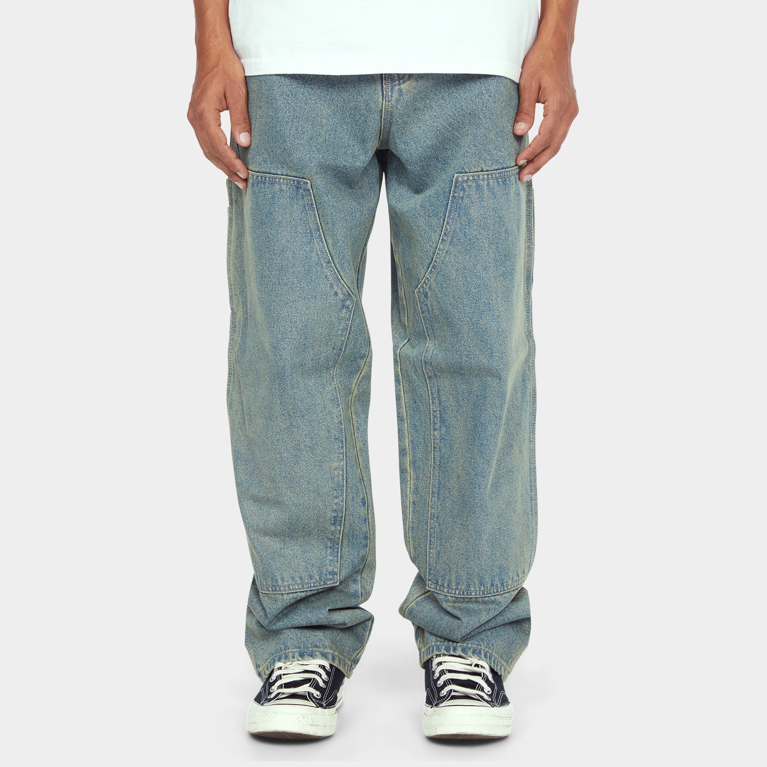 HUF (ハフ) Worldwide JP /PANTS（パンツ）/ KINDA LOOSE DOUBLE KNEES商品 / INDIGO EARTH