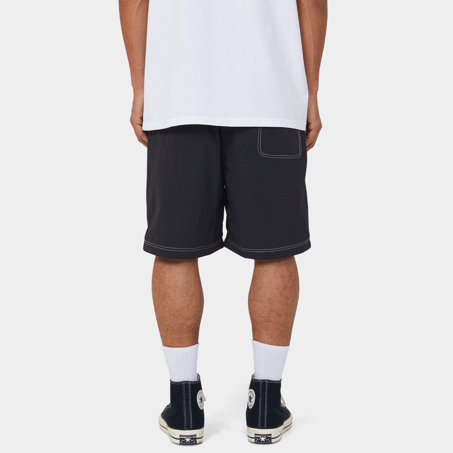 HUF (ハフ) Worldwide JP /SHORTS（ショーツ）/ 89 CONTRAST EASY SHORT商品 / BLACK