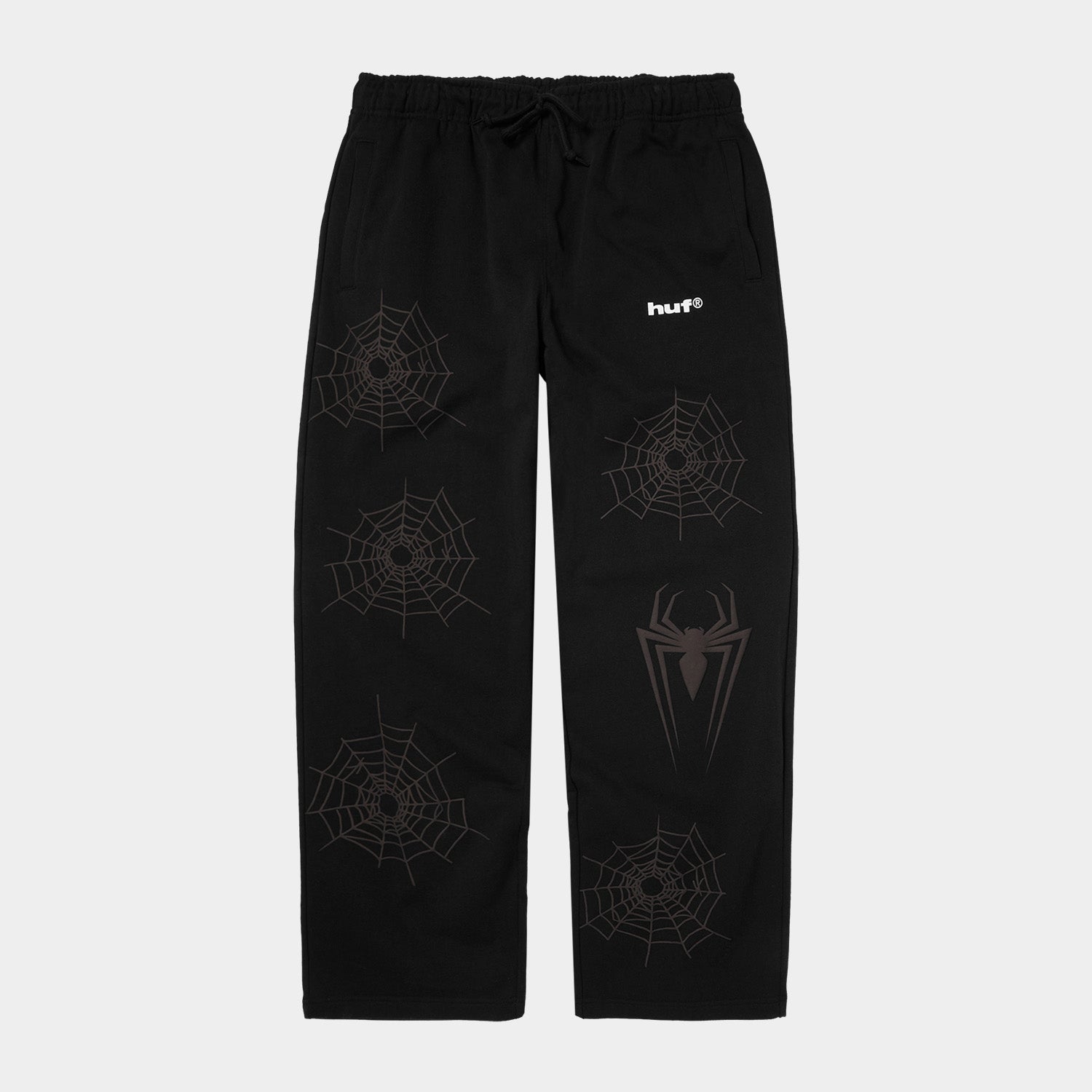 HUF (ハフ) Worldwide JP /PANTS（パンツ）/ HUF X SPIDER-MAN FLEECE PANT商品 / BLACK