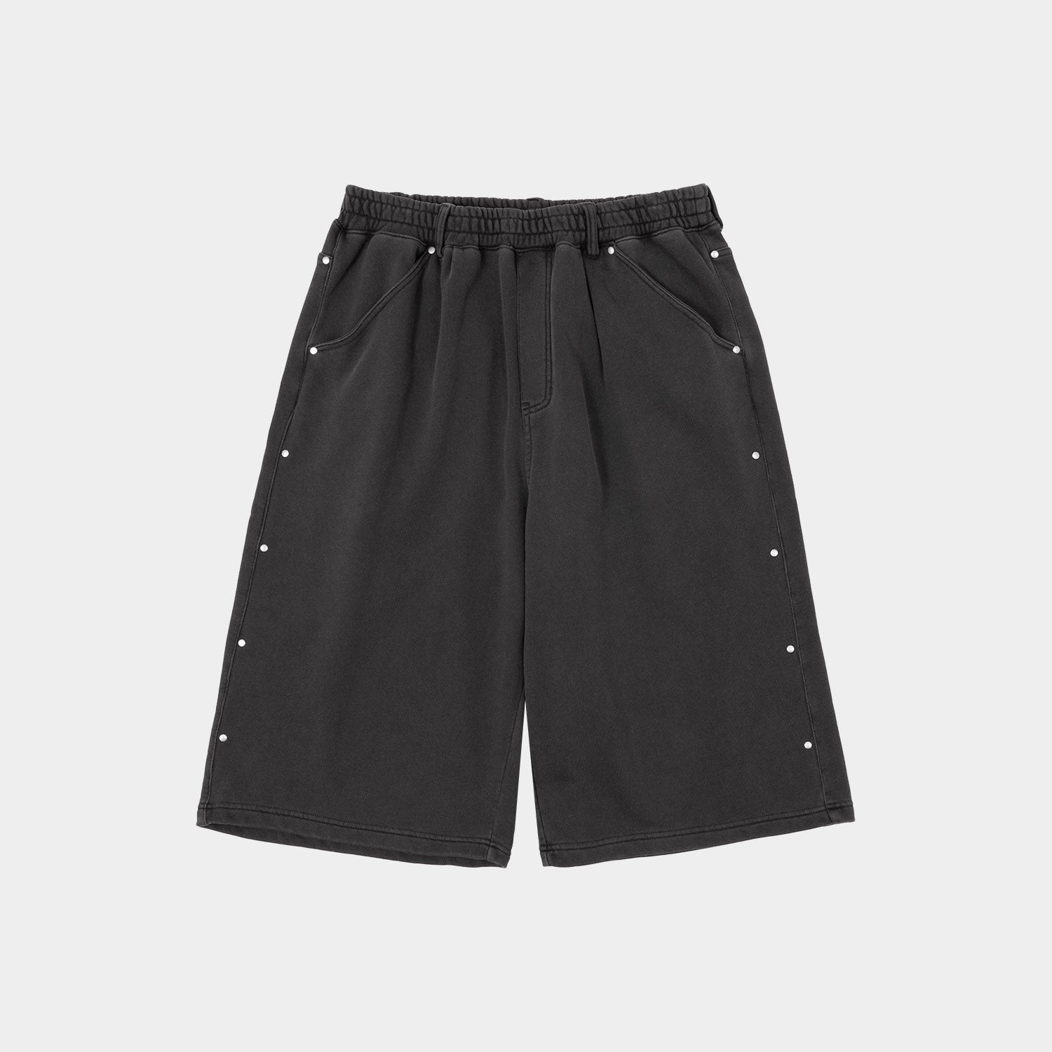 HUF (ハフ) Worldwide JP / SHORTS（ショーツ） / STUDDED 3/4 FLEECE PANT商品 / BLACK