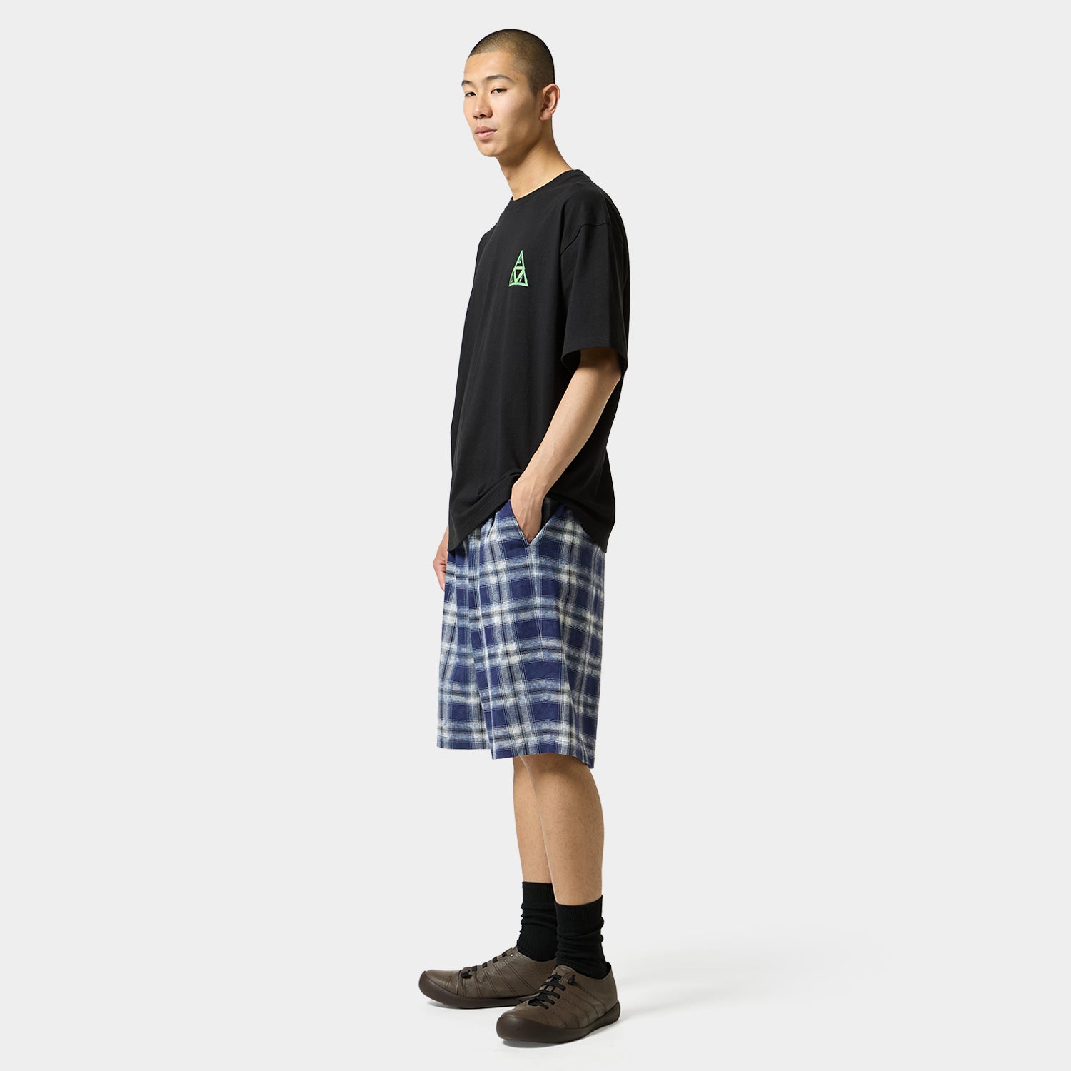 HUF (ハフ) Worldwide JP /SHORTS（ショーツ）/ MISTY PLAID SHORT商品 / BEIGE