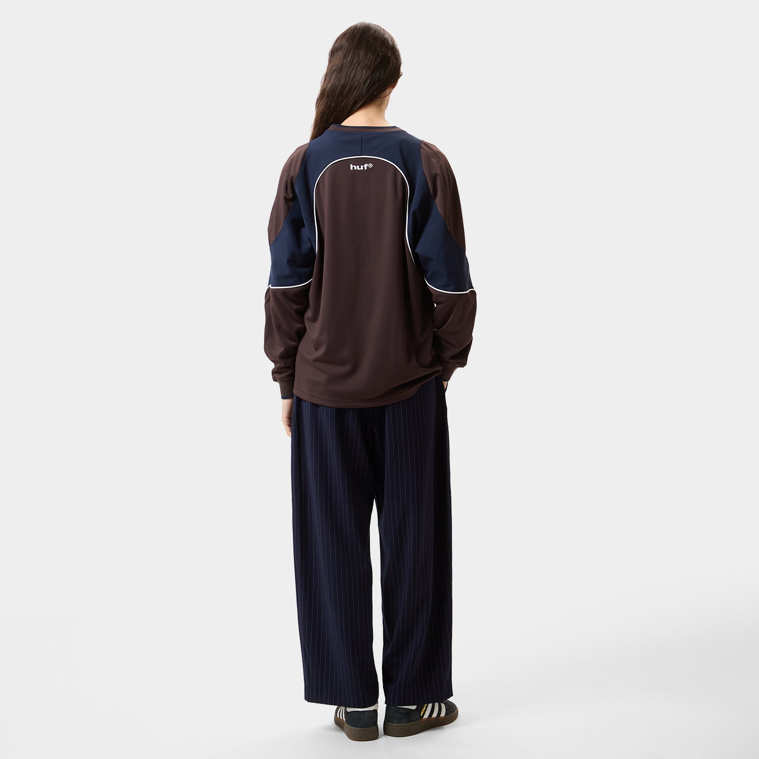 HUF (ハフ) Worldwide JP /PANTS（パンツ）/ STRIPE TWO TUCK TROUSER商品 / NAVY
