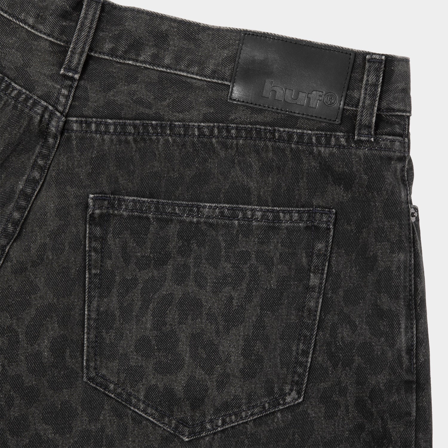 HUF (ハフ) Worldwide JP /PANTS（パンツ）/ LEOPARD WIDE DENIM PANT商品 / BROWN