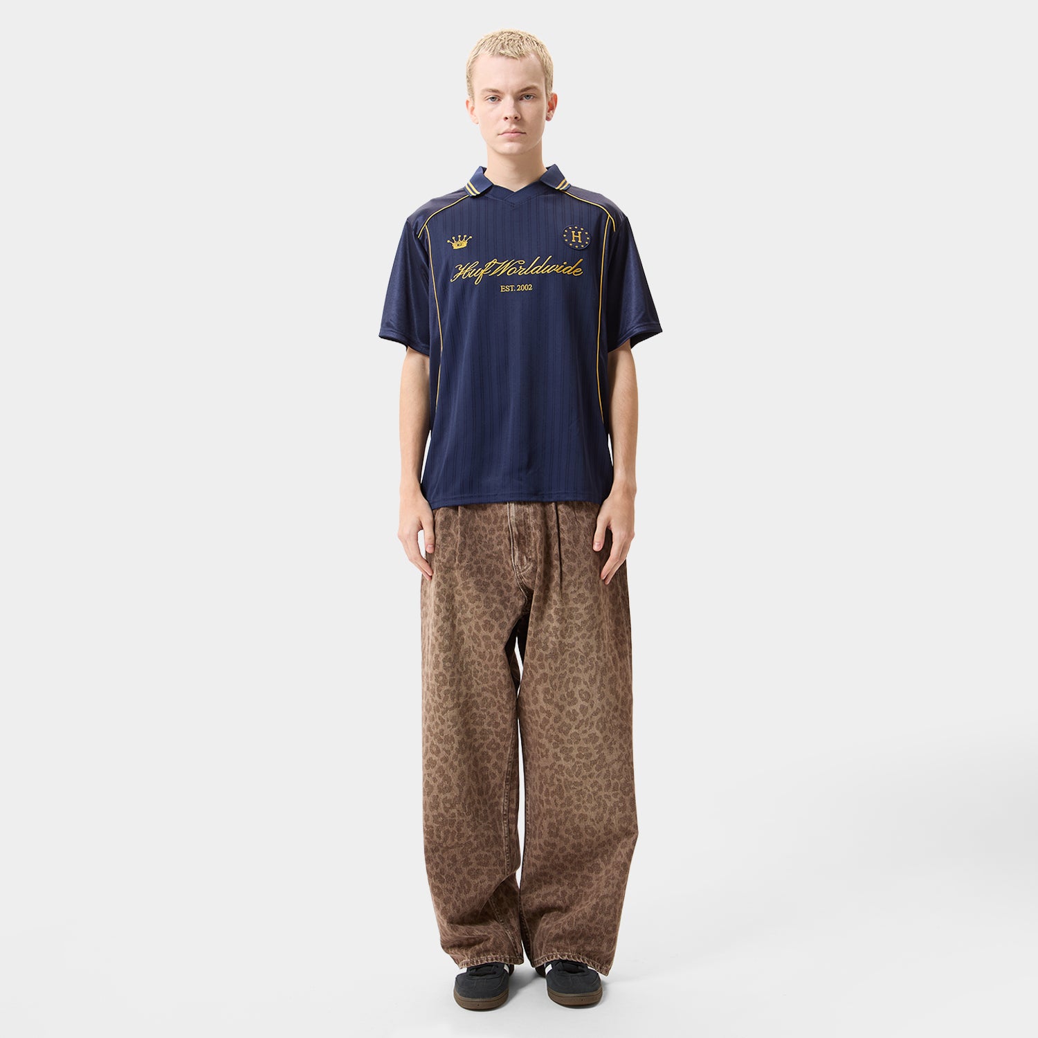 HUF (ハフ) Worldwide JP /PANTS（パンツ）/ LEOPARD WIDE DENIM PANT商品 / BROWN