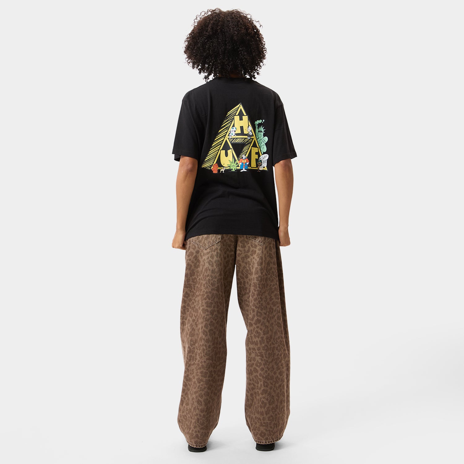 HUF (ハフ) Worldwide JP /PANTS（パンツ）/ LEOPARD WIDE DENIM PANT商品 / BROWN
