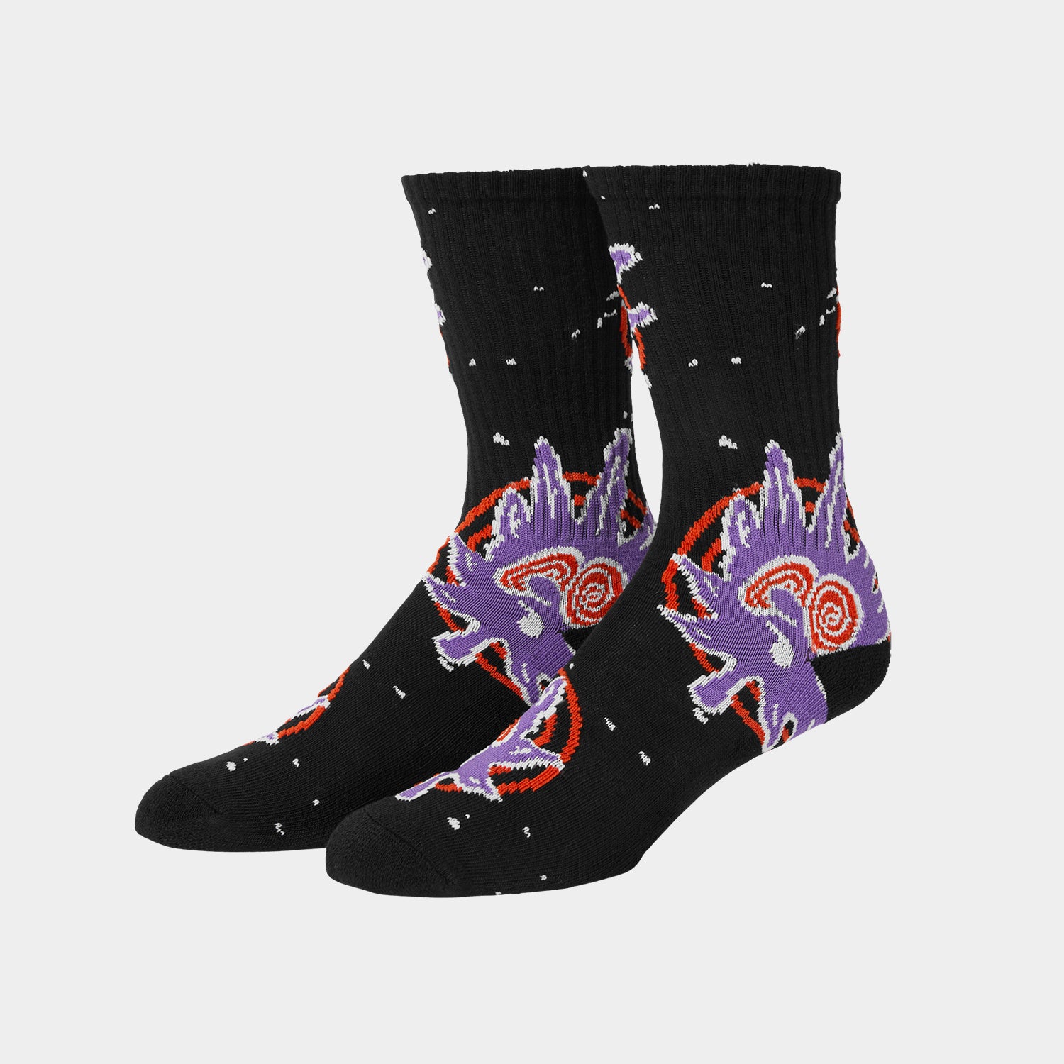HUF (ハフ) Worldwide JP /SOCKS（ソックス）/ GREEN BUDDY HYPNOSIS SOCKS商品 / BLACK