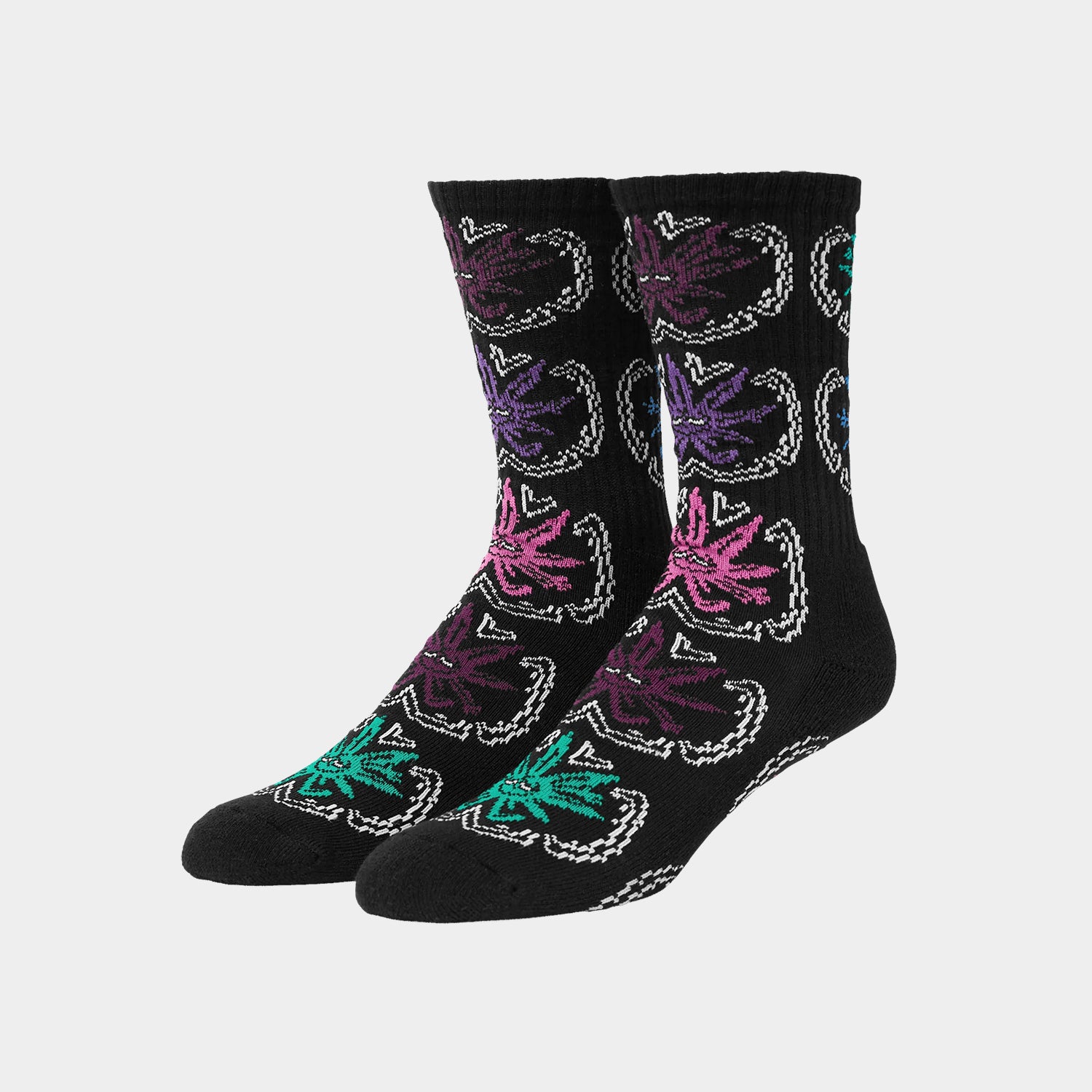 HUF (ハフ) Worldwide JP /SOCKS（ソックス）/ GREEN BUDDY SNOW ANGEL SOCKS商品 / WHITE