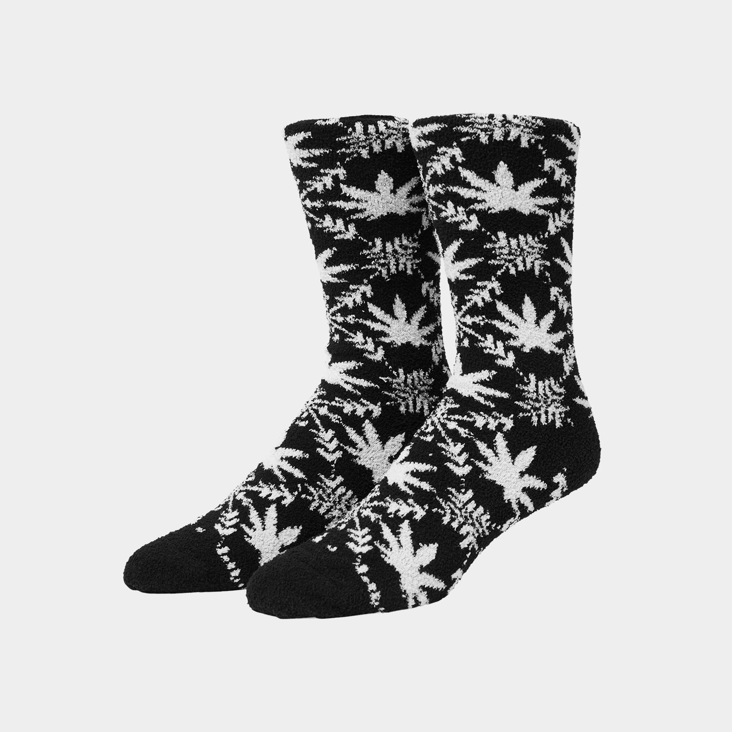 HUF (ハフ) Worldwide JP /SOCKS（ソックス）/ ARCTIC PLANTLIFE FUZZY SOCKS商品 / BLACK
