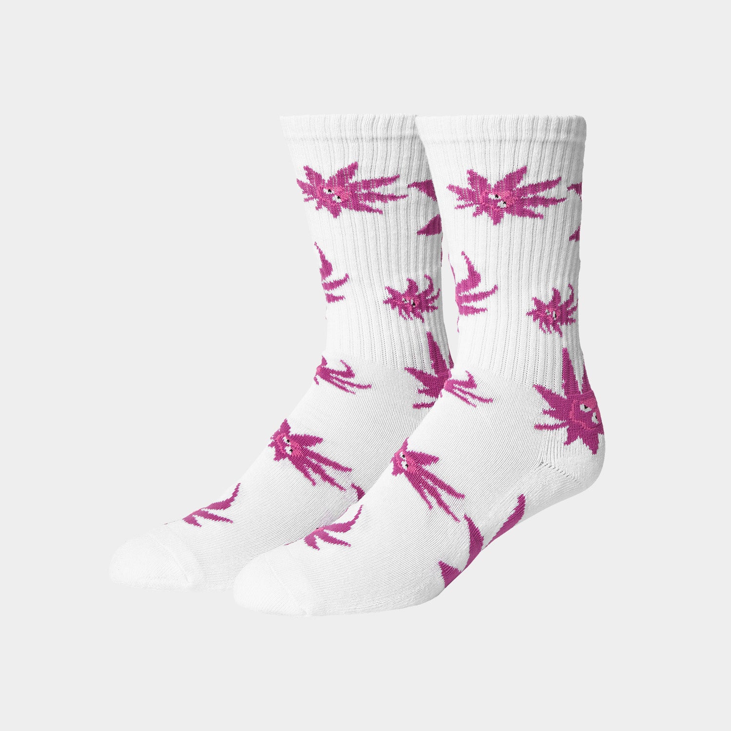 HUF (ハフ) Worldwide JP /SOCKS（ソックス）/ GREEN BUDDY EXHALE SOCKS商品 / WHITE
