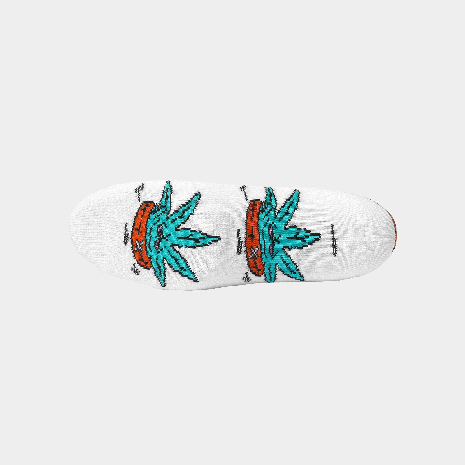 HUF (ハフ) Worldwide JP /SOCKS（ソックス）/ GREEN BUDDY FLOATIE SOCKS商品 / WHITE