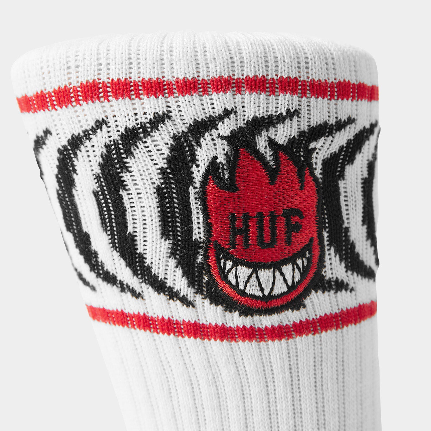 HUF (ハフ) Worldwide JP /SOCKS（ソックス）/ huf X SPITFIRE SPIRAL SOCKS商品 / WHITE