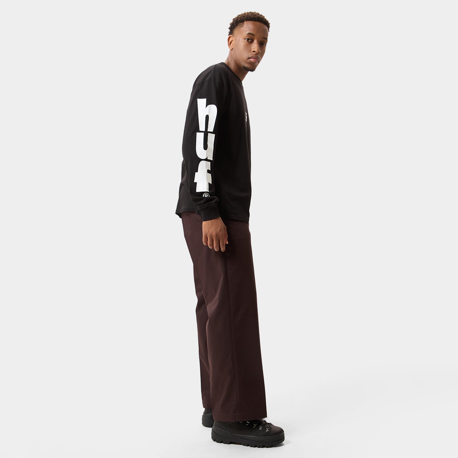 HUF (ハフ) Worldwide JP /T-SHIRTS（Tシャツ）/ MEGABLAST LS TEE商品 / BROWN