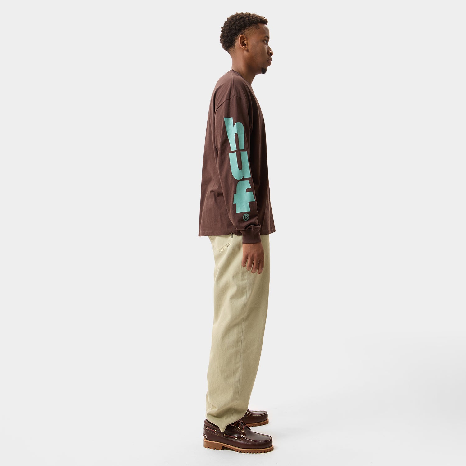 HUF (ハフ) Worldwide JP /T-SHIRTS（Tシャツ）/ MEGABLAST LS TEE商品 / BROWN