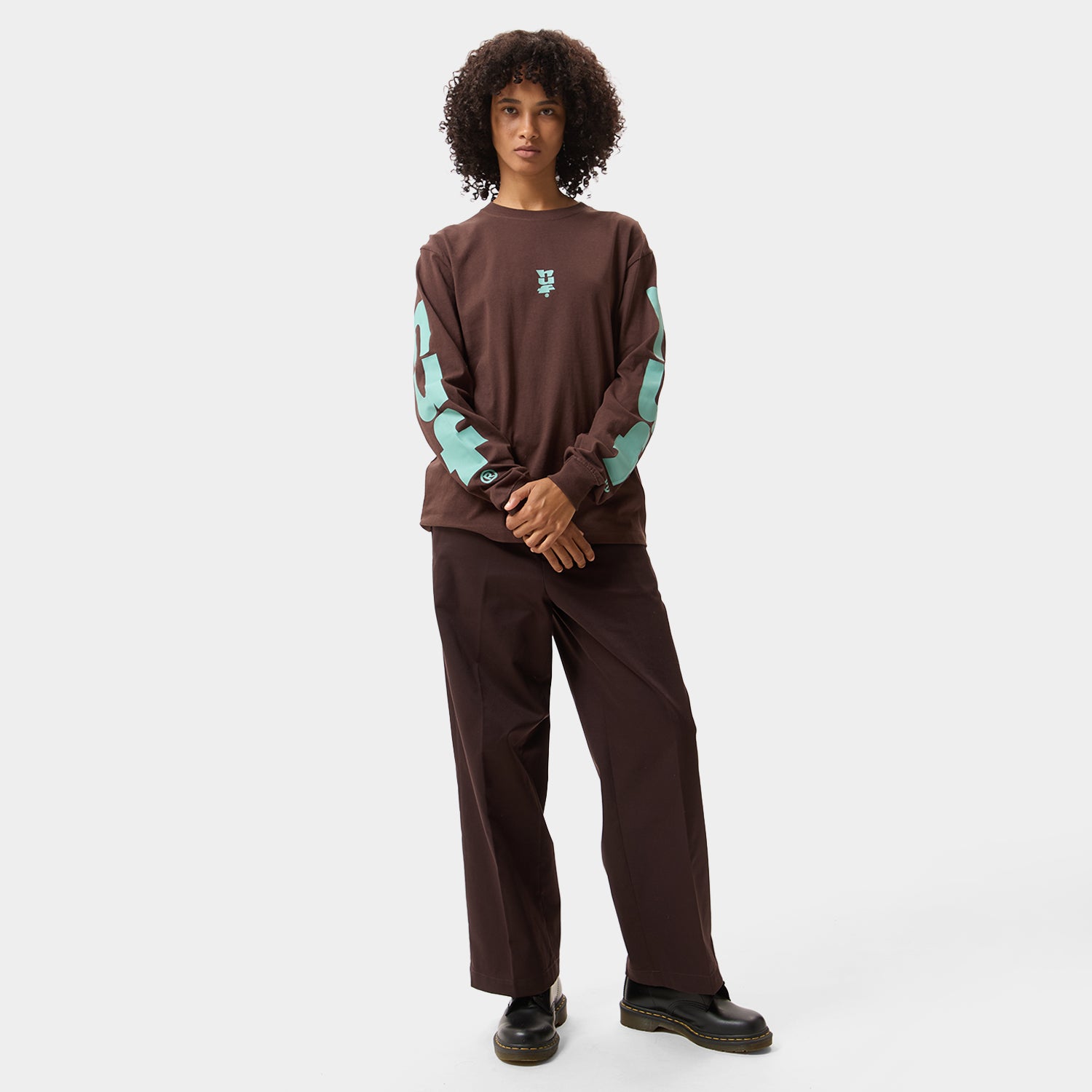HUF (ハフ) Worldwide JP /T-SHIRTS（Tシャツ）/ MEGABLAST LS TEE商品 / BROWN