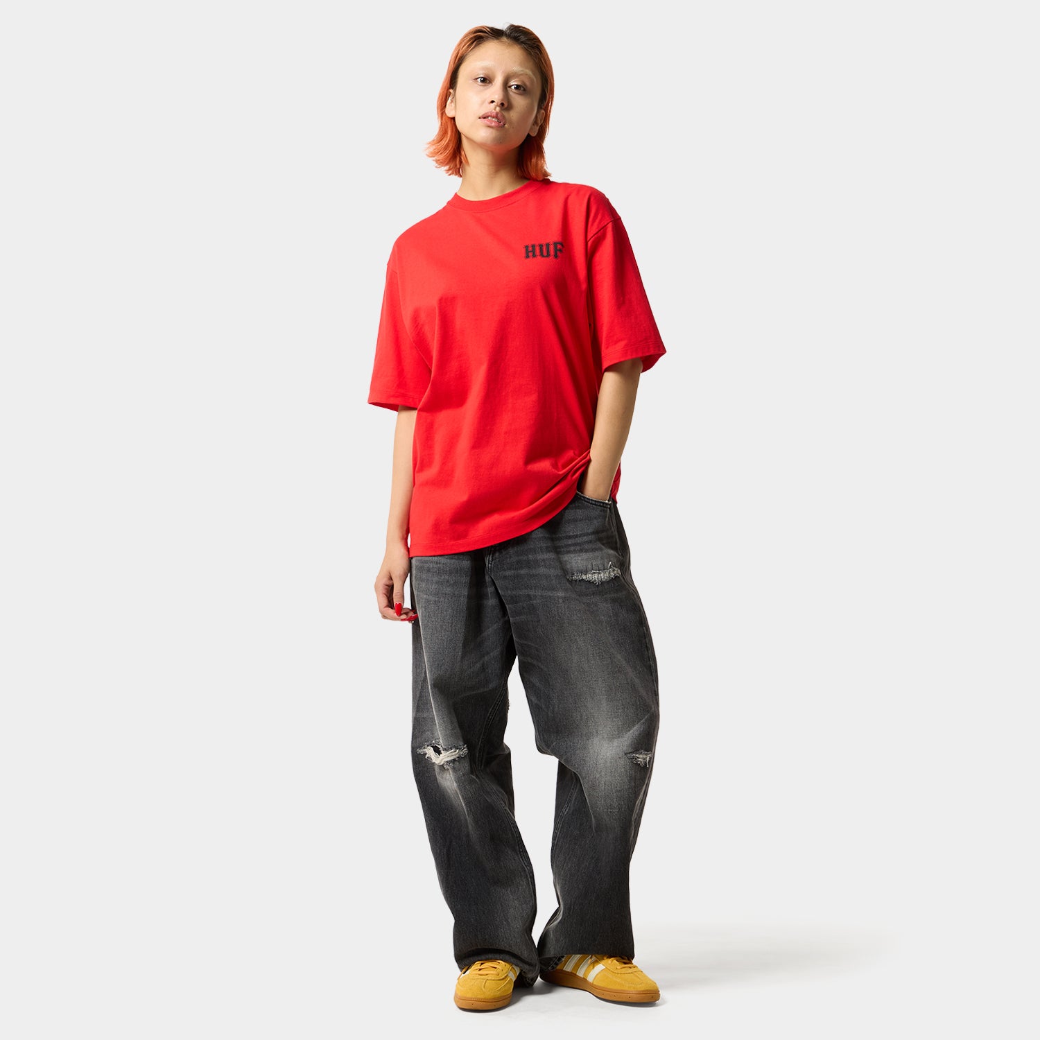 HUF (ハフ) Worldwide JP /T-SHIRTS（Tシャツ）/ 兩個陽光T卹商品 / FUJI RED