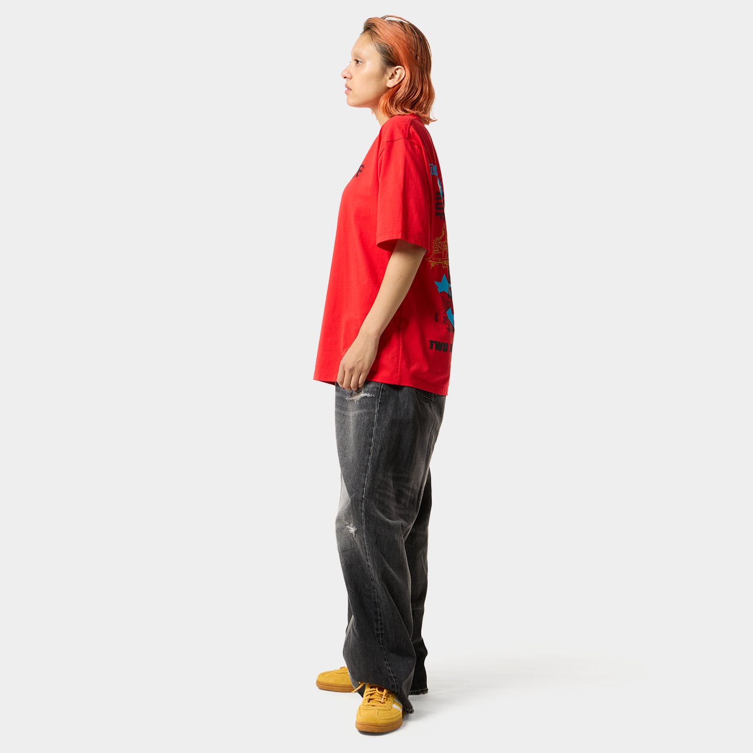 HUF (ハフ) Worldwide JP /T-SHIRTS（Tシャツ）/ 兩個陽光T卹商品 / FUJI RED