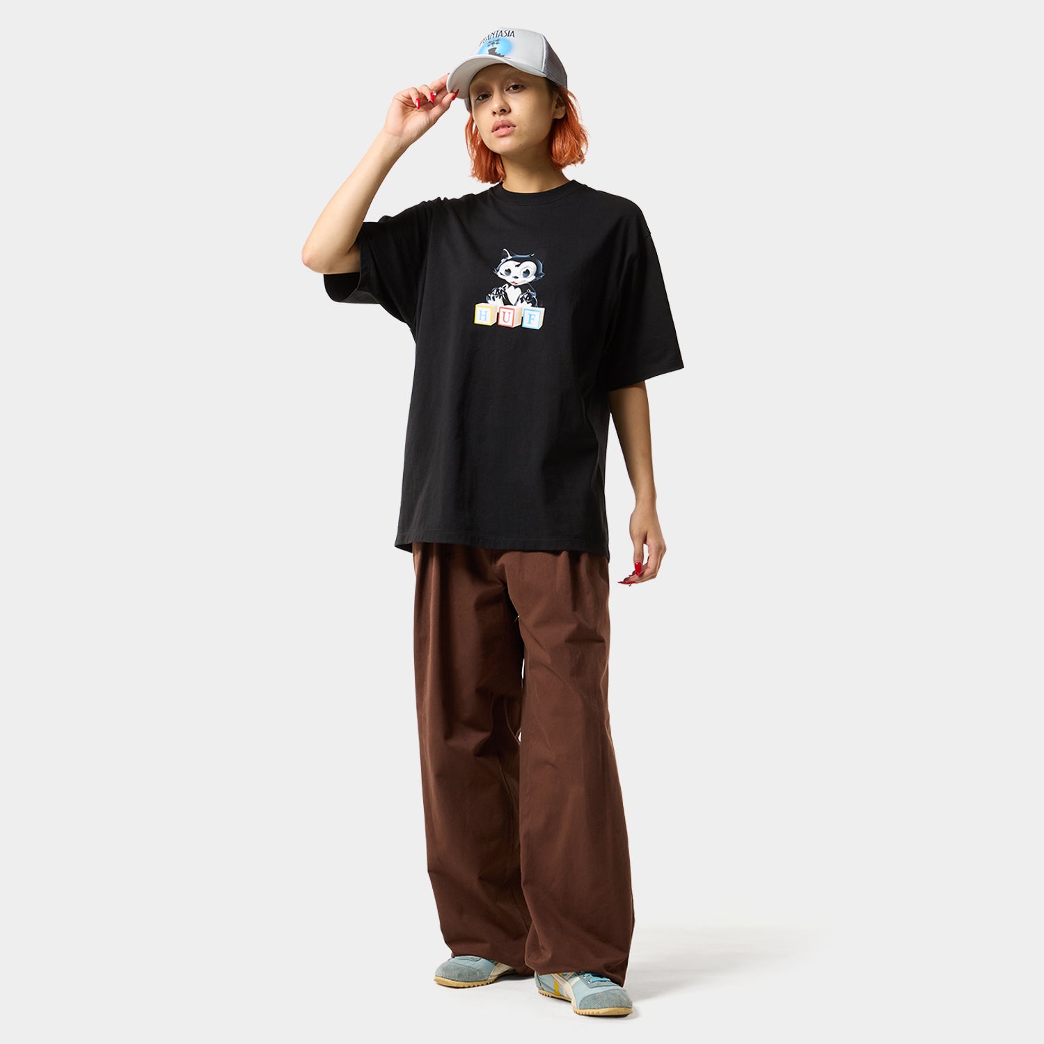 HUF (ハフ) Worldwide JP /T-SHIRTS（Tシャツ）/ BLOCKS TEE商品 / LILAC CHALK