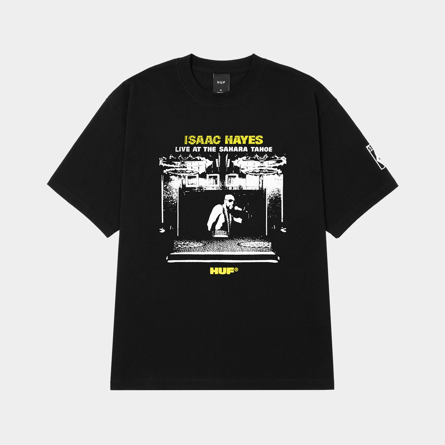 HUF (ハフ) Worldwide JP /T-SHIRTS（Tシャツ）/ HUF X ISAAC HAYES TAHOE HEAVYWEIGHT TEE商品 / BLACK