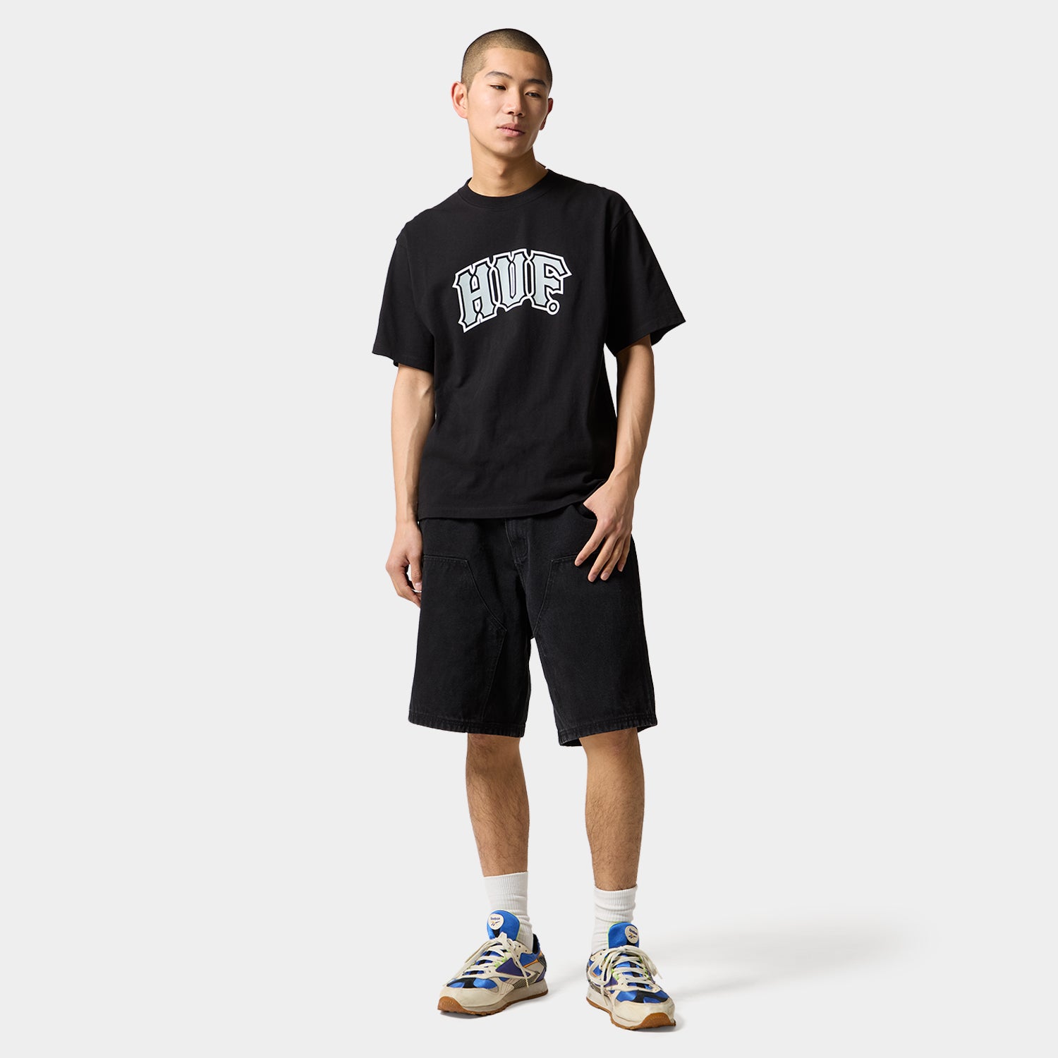 HUF (ハフ) Worldwide JP /T-SHIRTS（Tシャツ）/ CLASSIC ARCH TEE商品 / ASH GREY