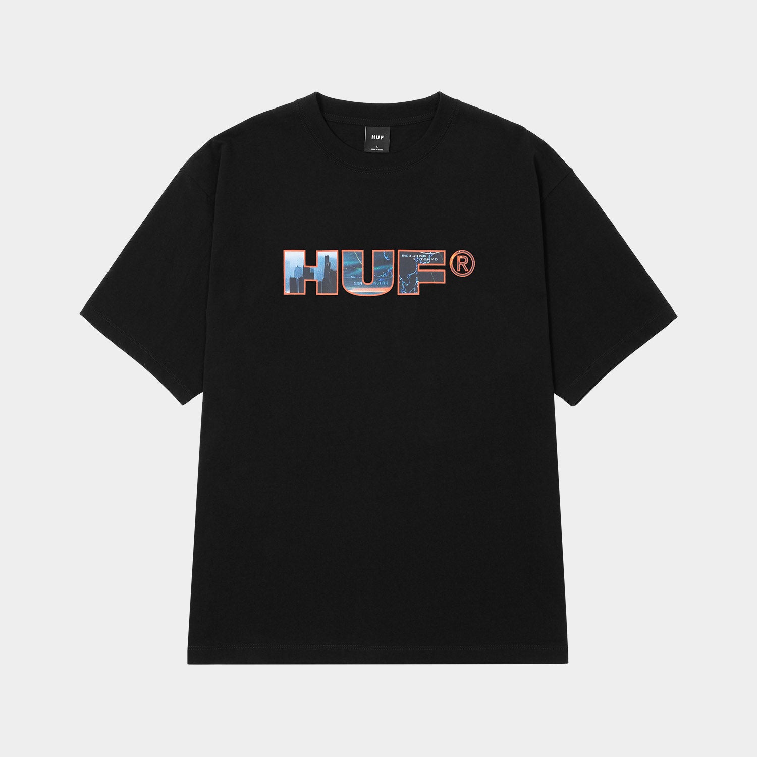 HUF (ハフ) Worldwide JP / T-SHIRTS（Tシャツ） / FLIGHT PATH TEE商品 / BLACK