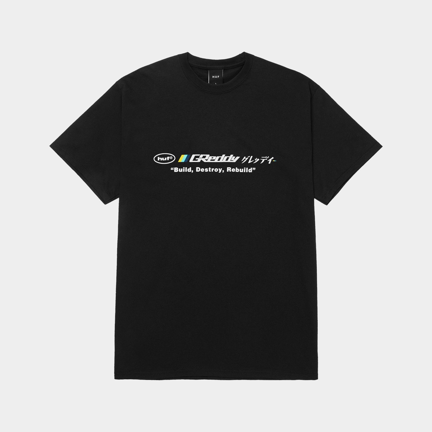 HUF (ハフ) Worldwide JP /T-SHIRTS（Tシャツ）/ HUF X GREDDY MOTORS TEE商品 / BLACK