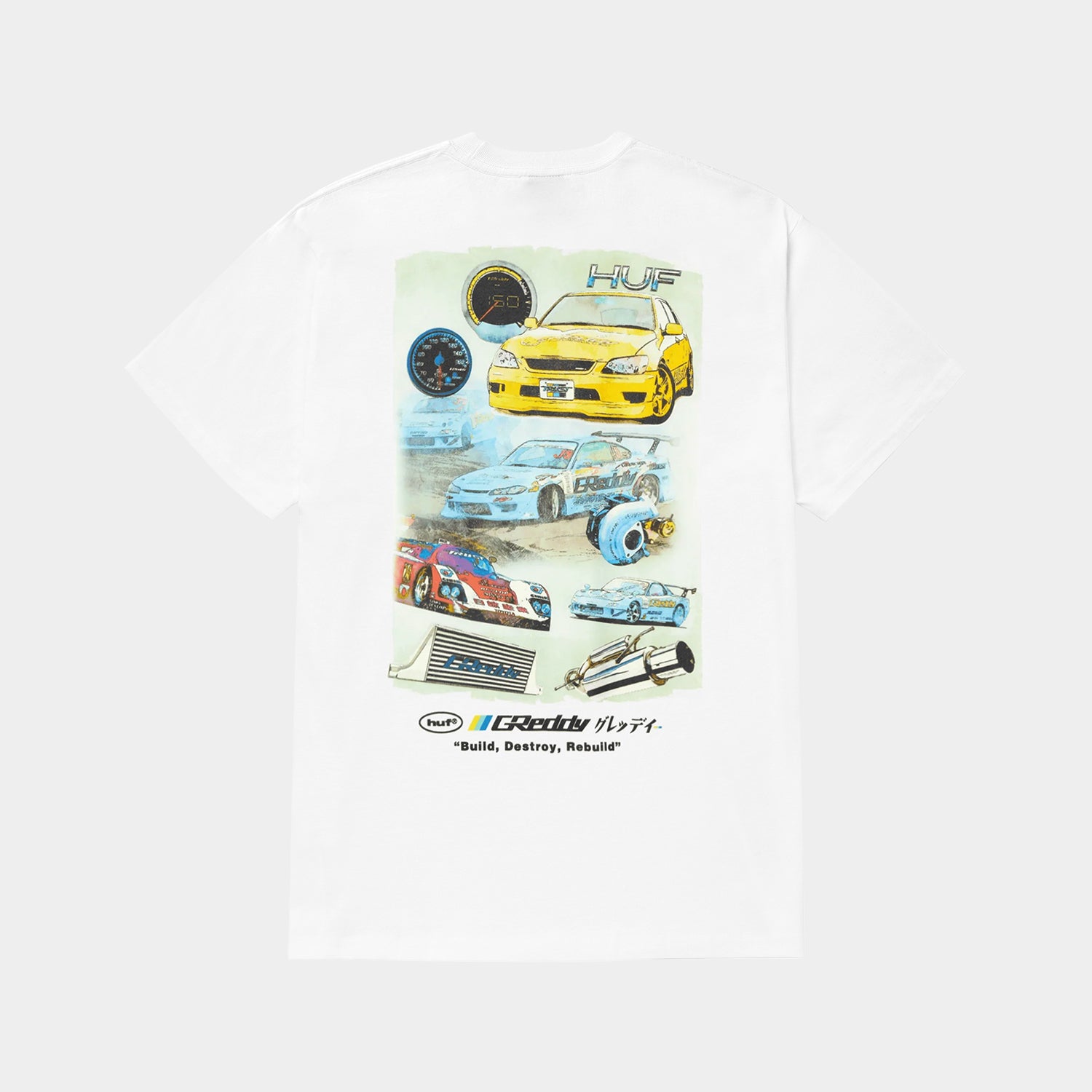 HUF X GREDDY PARTS TEE｜T-SHIRTS（Tシャツ）｜【公式通販 HUF】｜ハフ