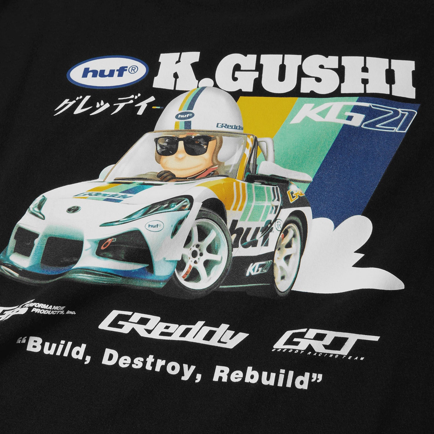 HUF X GREDDY GUSHI TEE｜T-SHIRTS（Tシャツ）｜【公式通販 HUF】｜ハフ