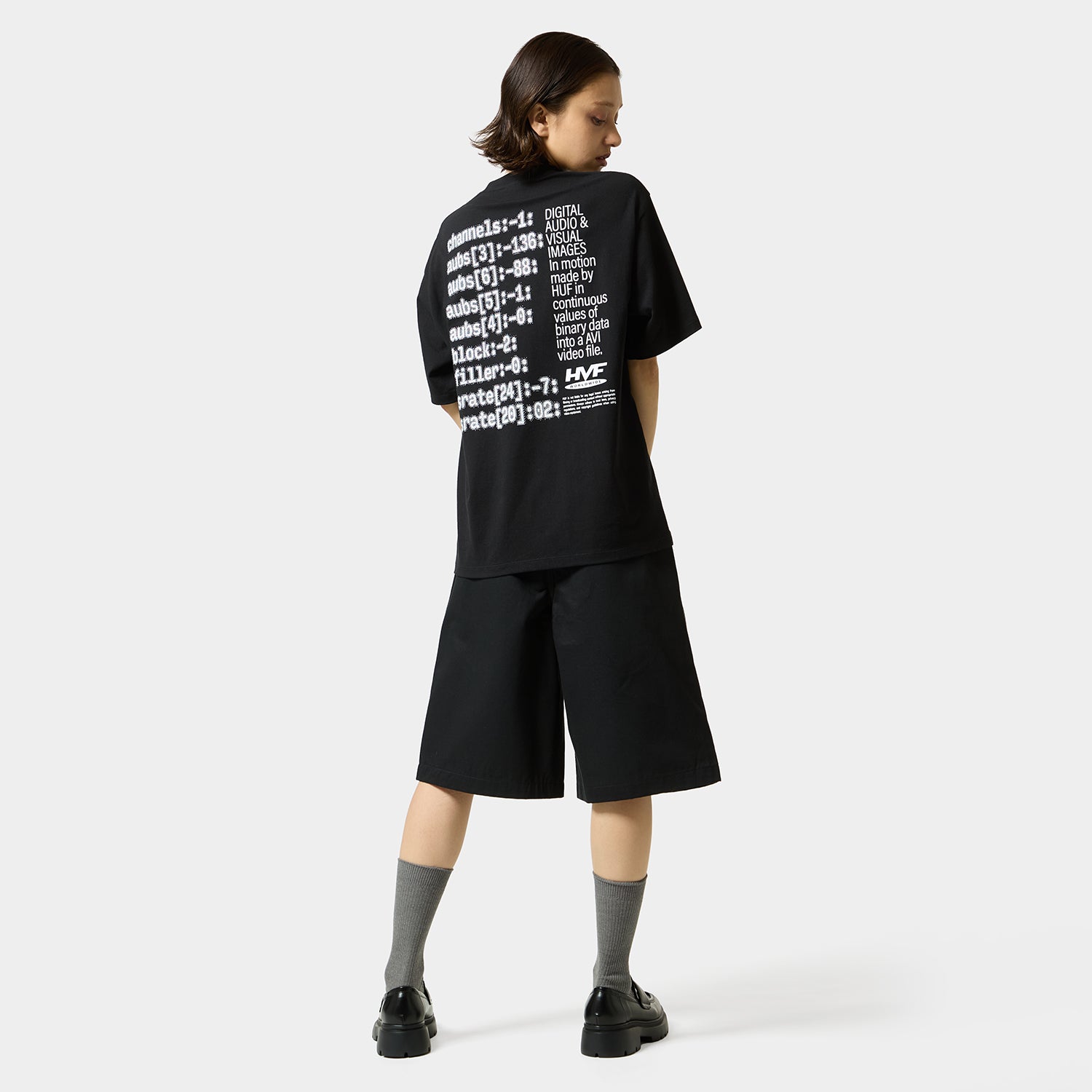 HUF (ハフ) Worldwide JP /T-SHIRTS（Tシャツ）/ H CAM TEE商品 / BLACK