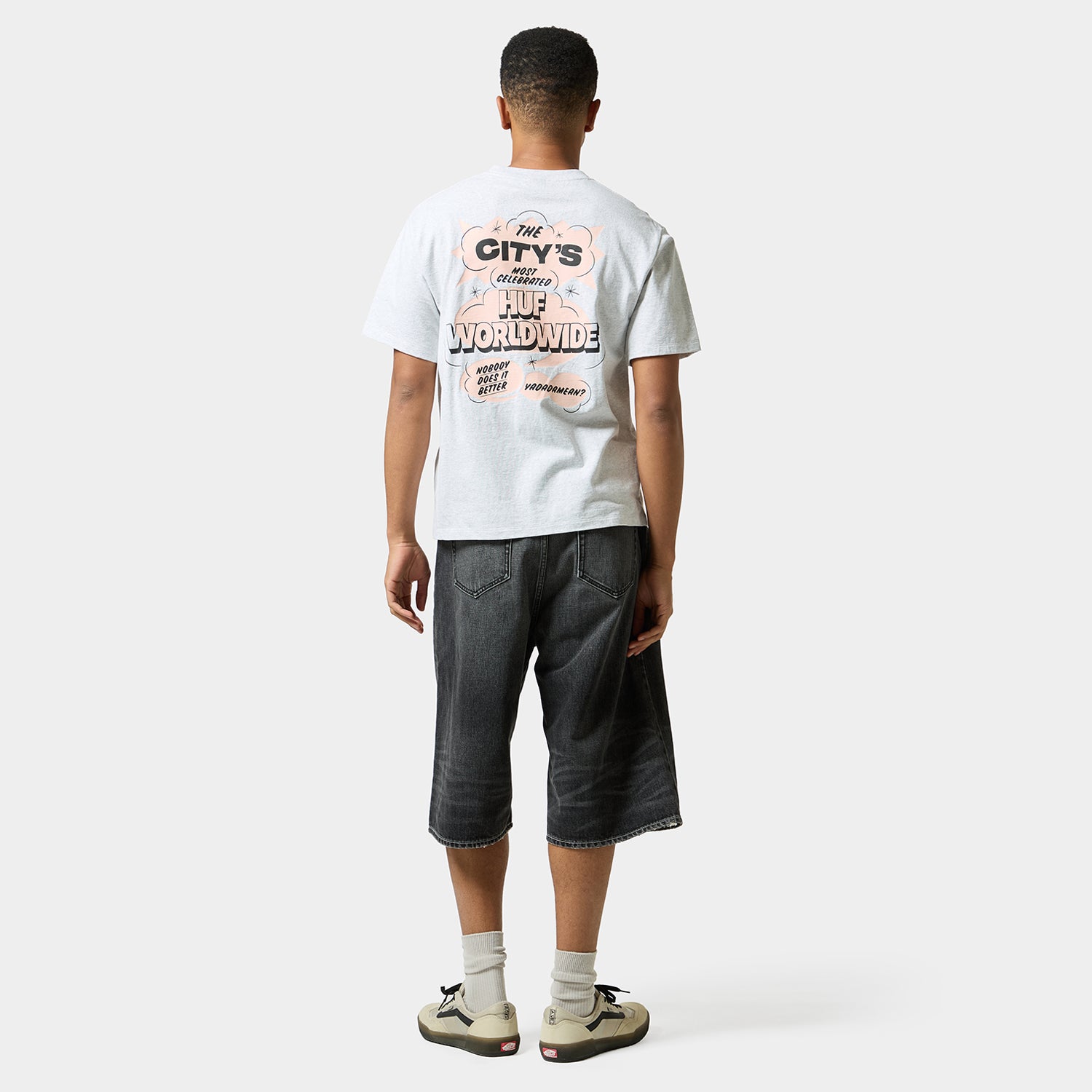 HUF (ハフ) Worldwide JP /T-SHIRTS（Tシャツ）/ YADAMEAN TEE商品 / ASH GREY