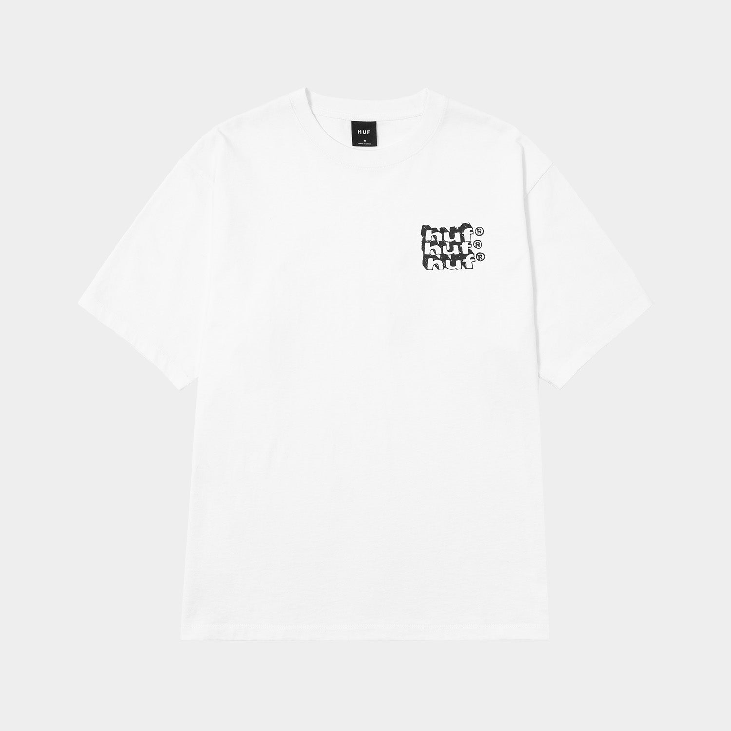 HUF (ハフ) Worldwide JP /T-SHIRTS（Tシャツ）/ HAND STACKED TEE商品 / WHITE