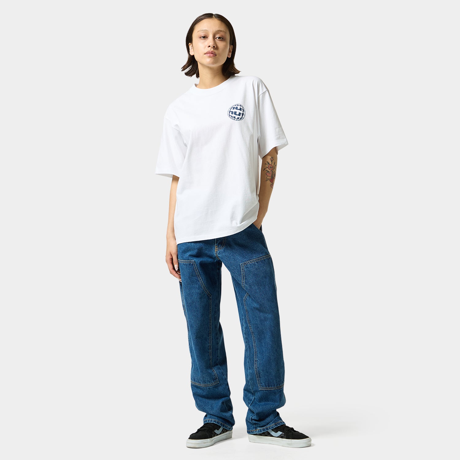 HUF (ハフ) Worldwide JP /T-SHIRTS（Tシャツ）/ WIDE ANGLE TEE商品 / WHITE