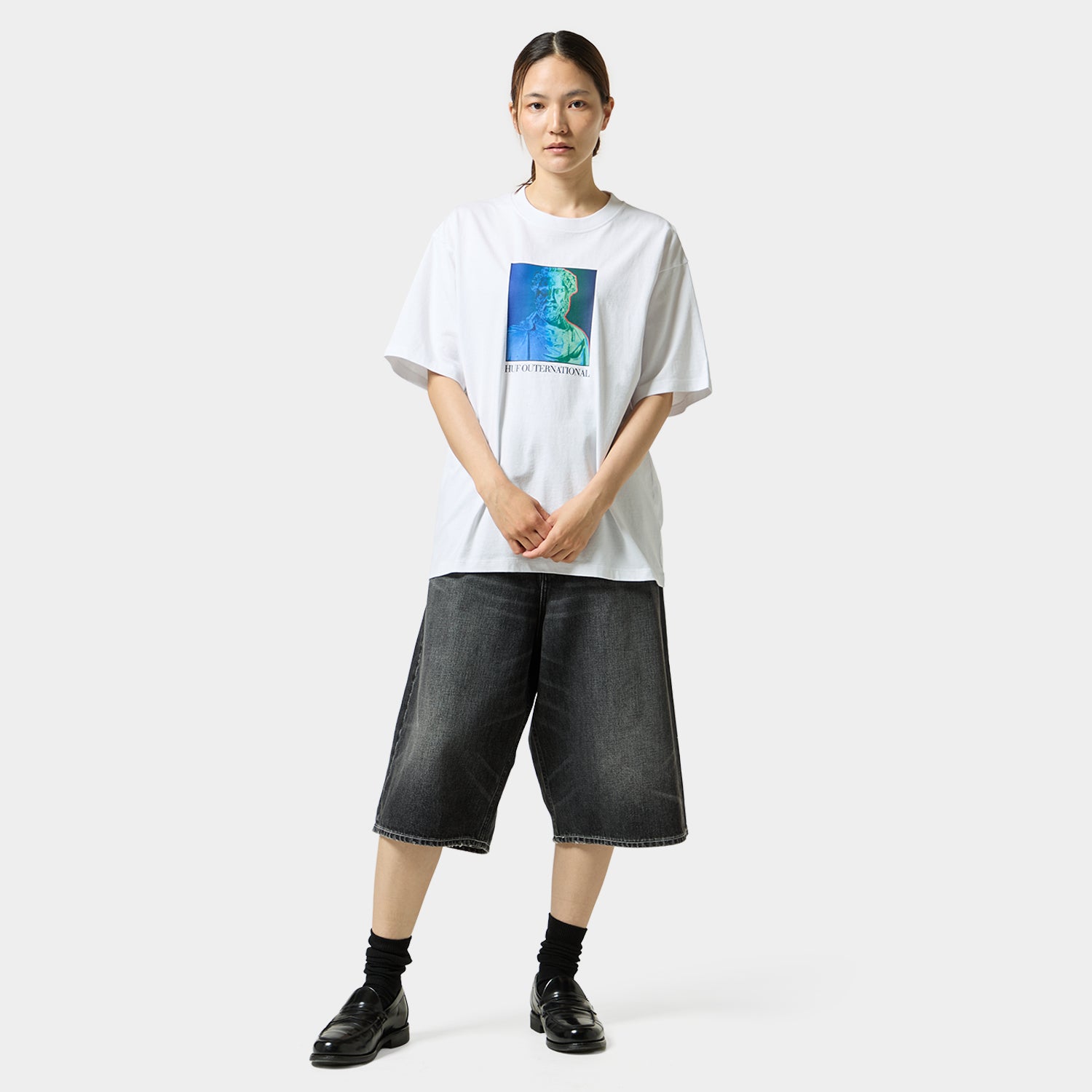 HUF (ハフ) Worldwide JP /T-SHIRTS（Tシャツ）/ HIGHER EDUCATION TEE商品 / WHITE