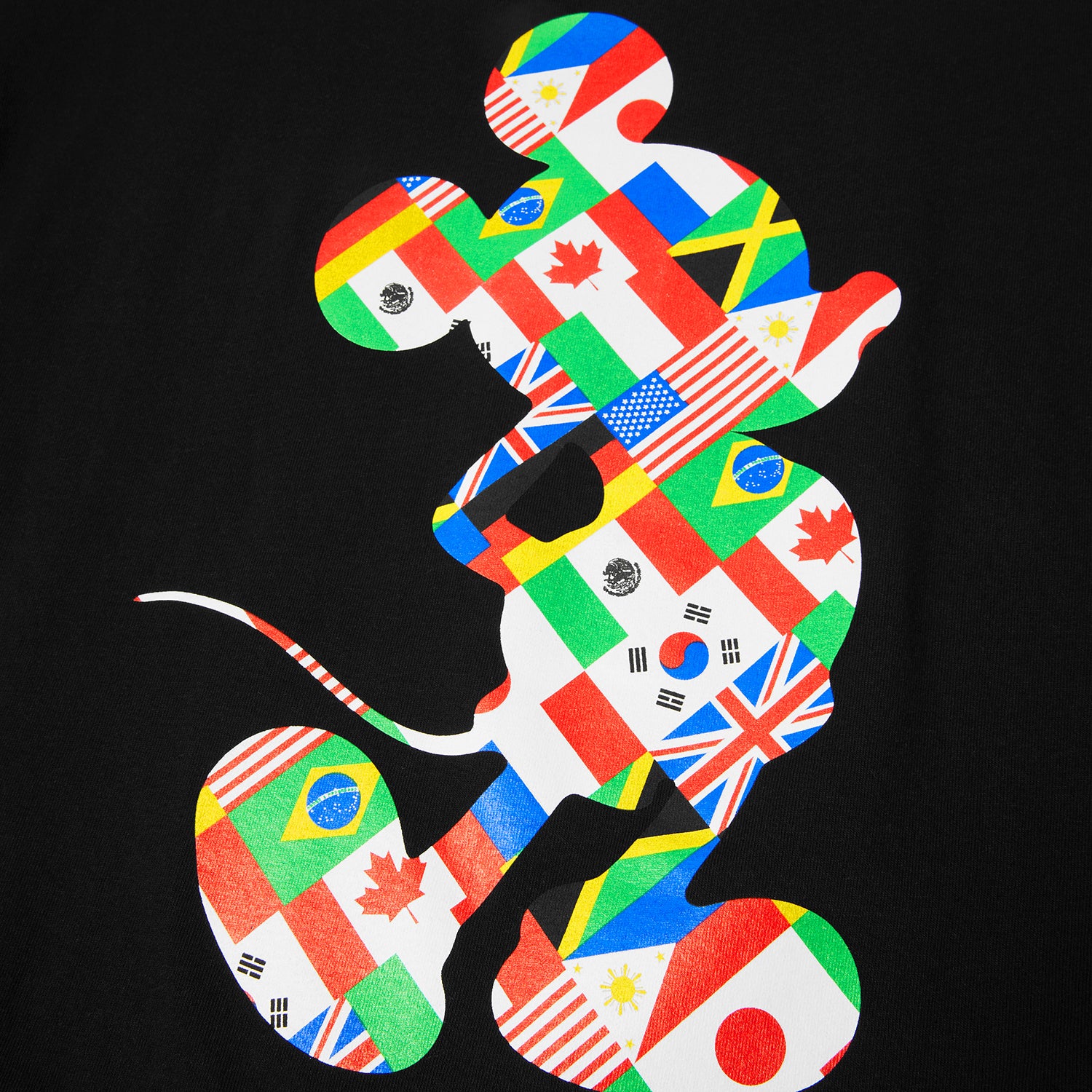 HUF (ハフ) Worldwide JP /T-SHIRTS（Tシャツ）/ DISNEY | HUF MICKEY WORLD TOUR SILHOUETTE TEE商品 / BLACK