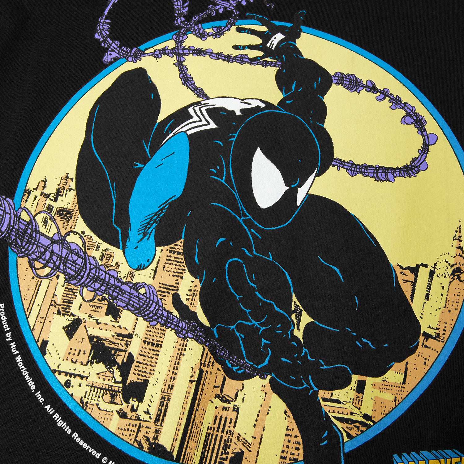 HUF (ハフ) Worldwide JP /T-SHIRTS（Tシャツ）/ HUF X MARVEL SPIDER-MAN THREE HUNDRED TEE商品 / BLACK